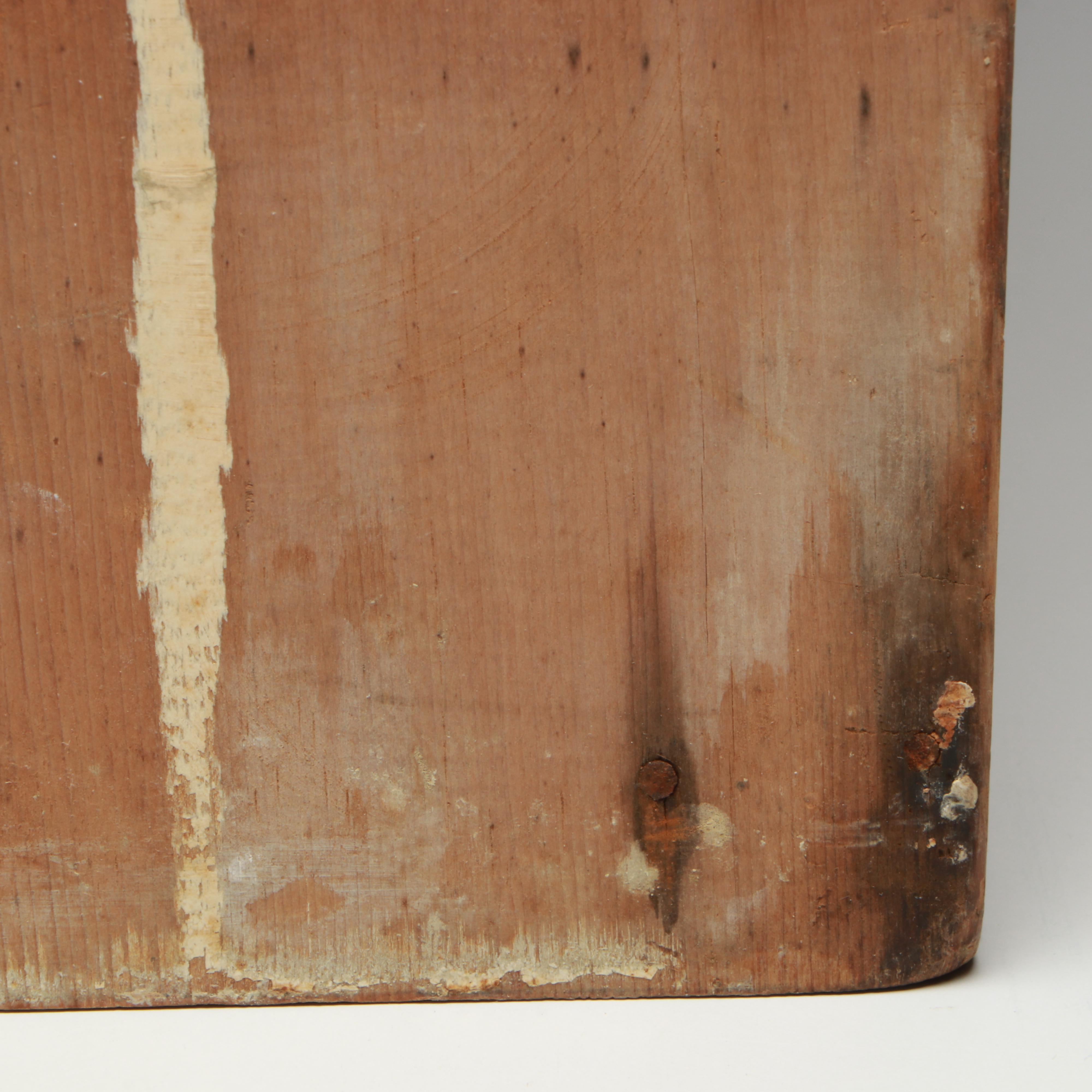 Vintage Wooden Corner Shelf with Cupboard