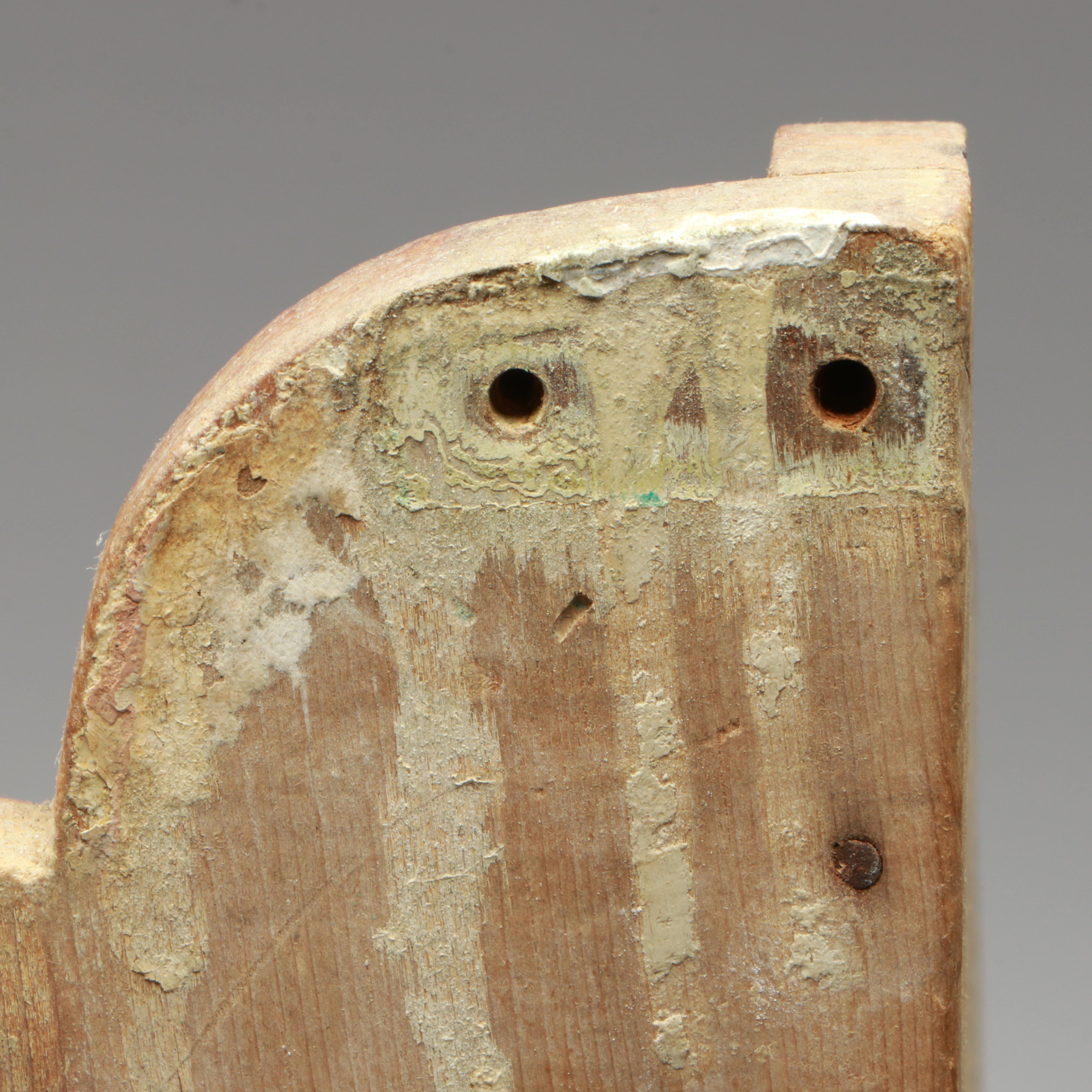 Vintage Wooden Corner Shelf with Cupboard