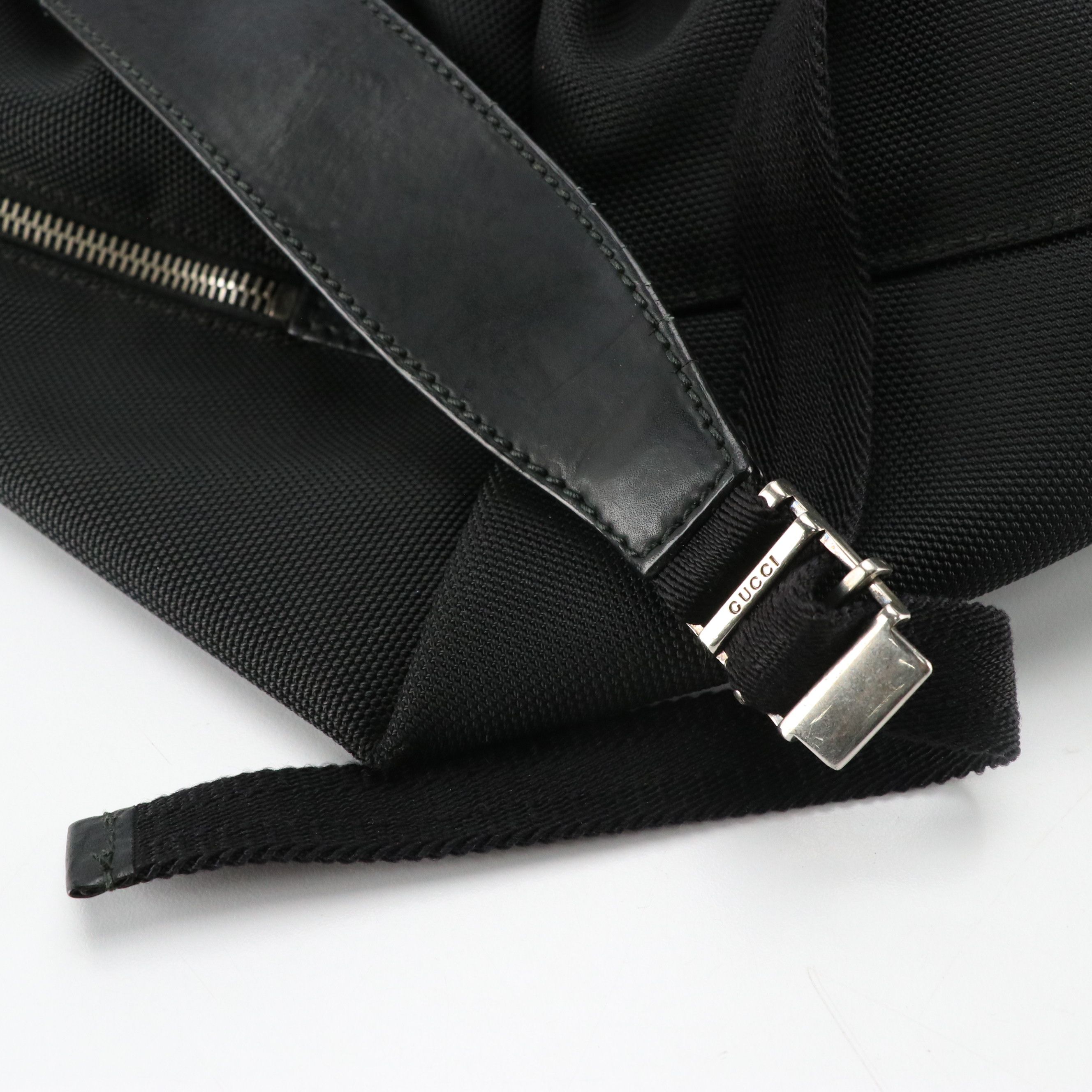 Gucci Techno Canvas Web Fold Over Backpack