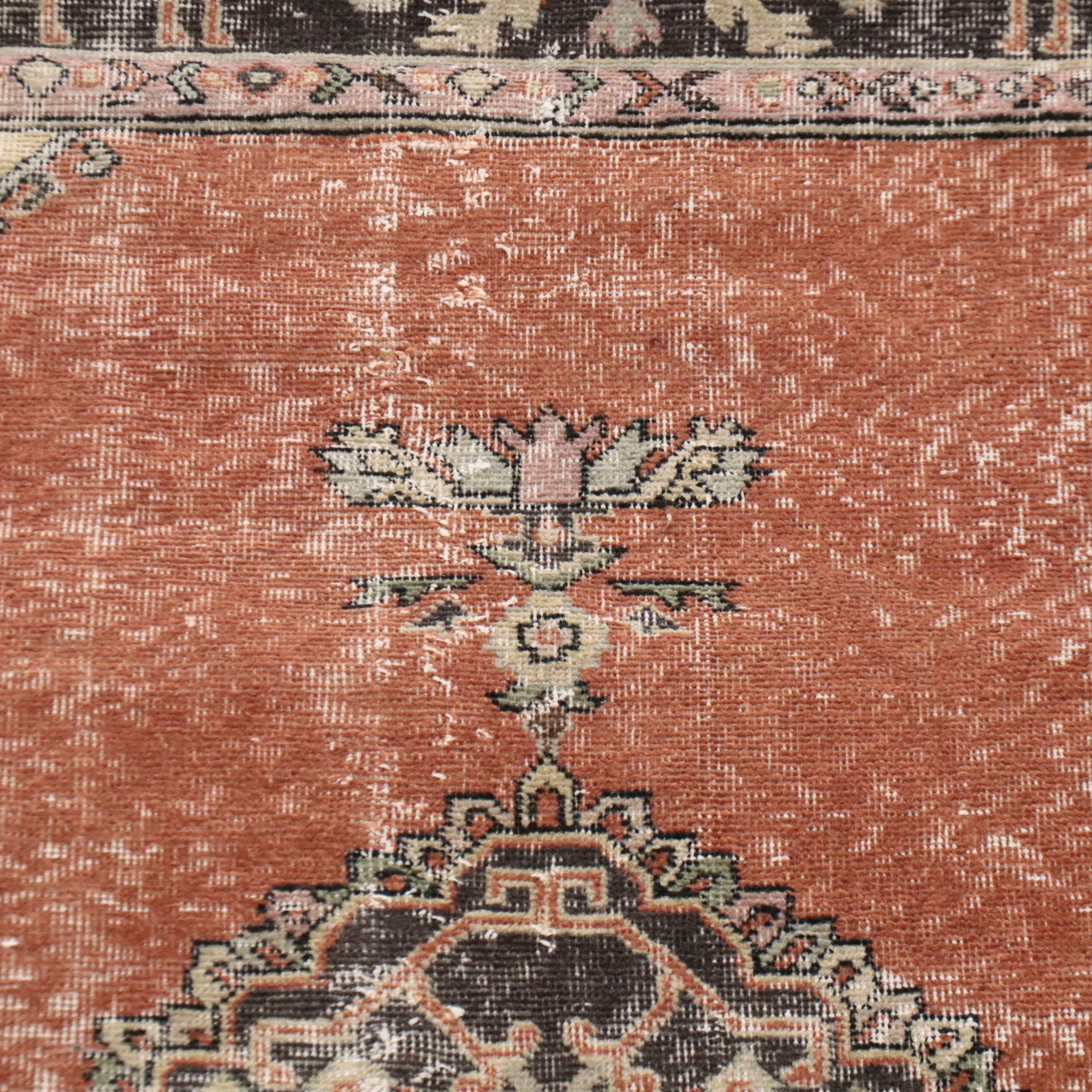 5'6 x 9'6 Hand-Knotted Persian Kerman Style Area Rug