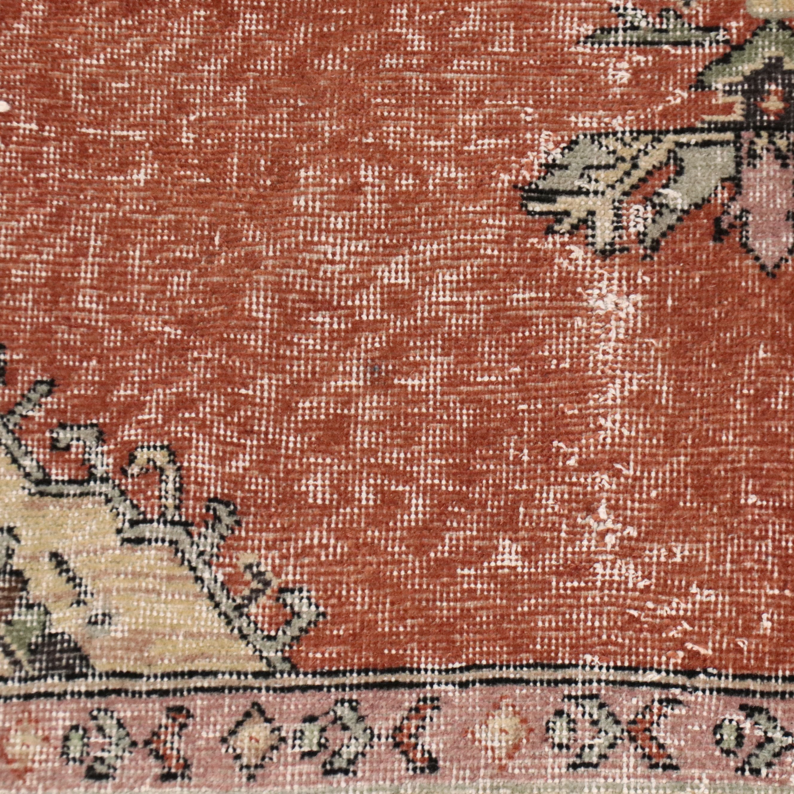 5'6 x 9'6 Hand-Knotted Persian Kerman Style Area Rug