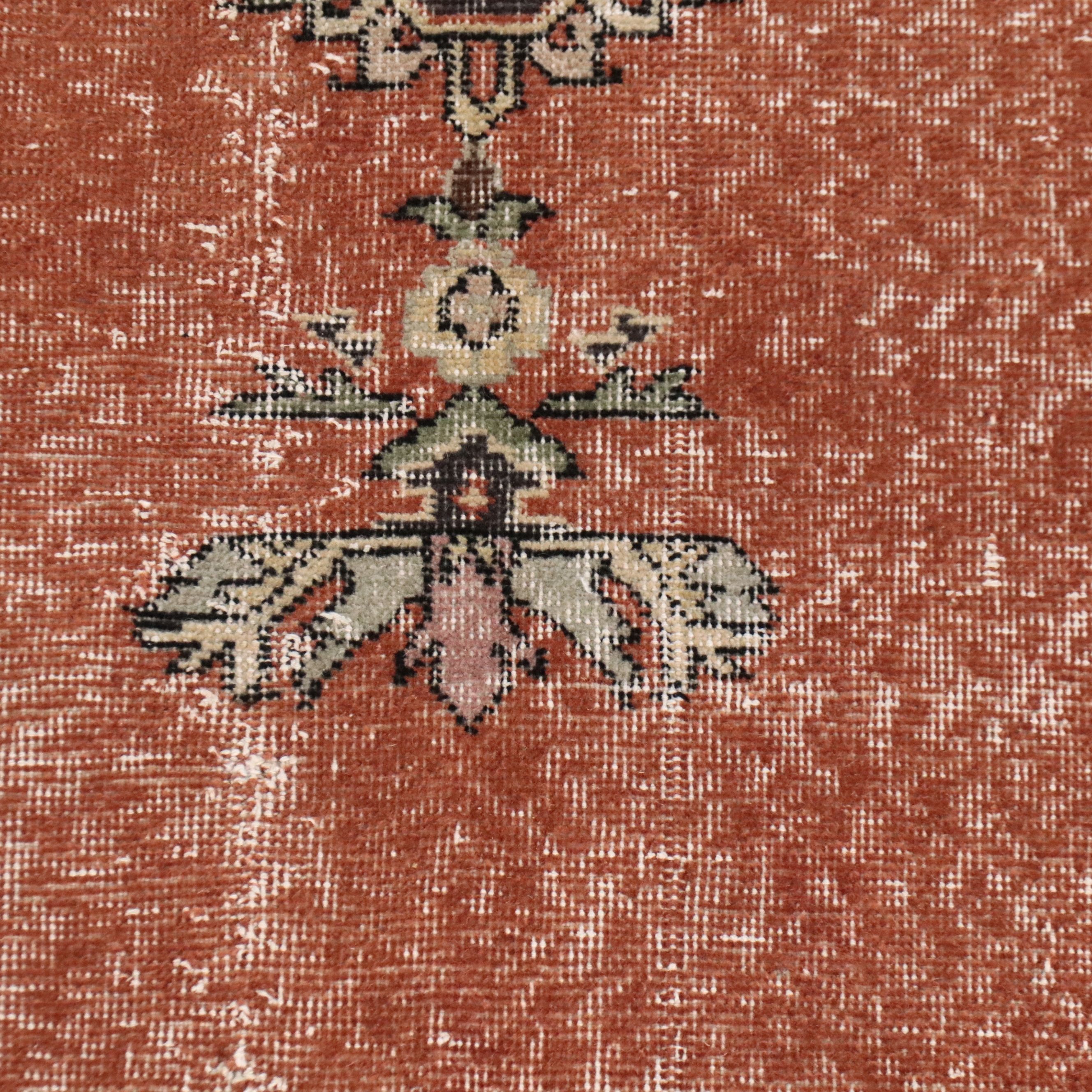 5'6 x 9'6 Hand-Knotted Persian Kerman Style Area Rug