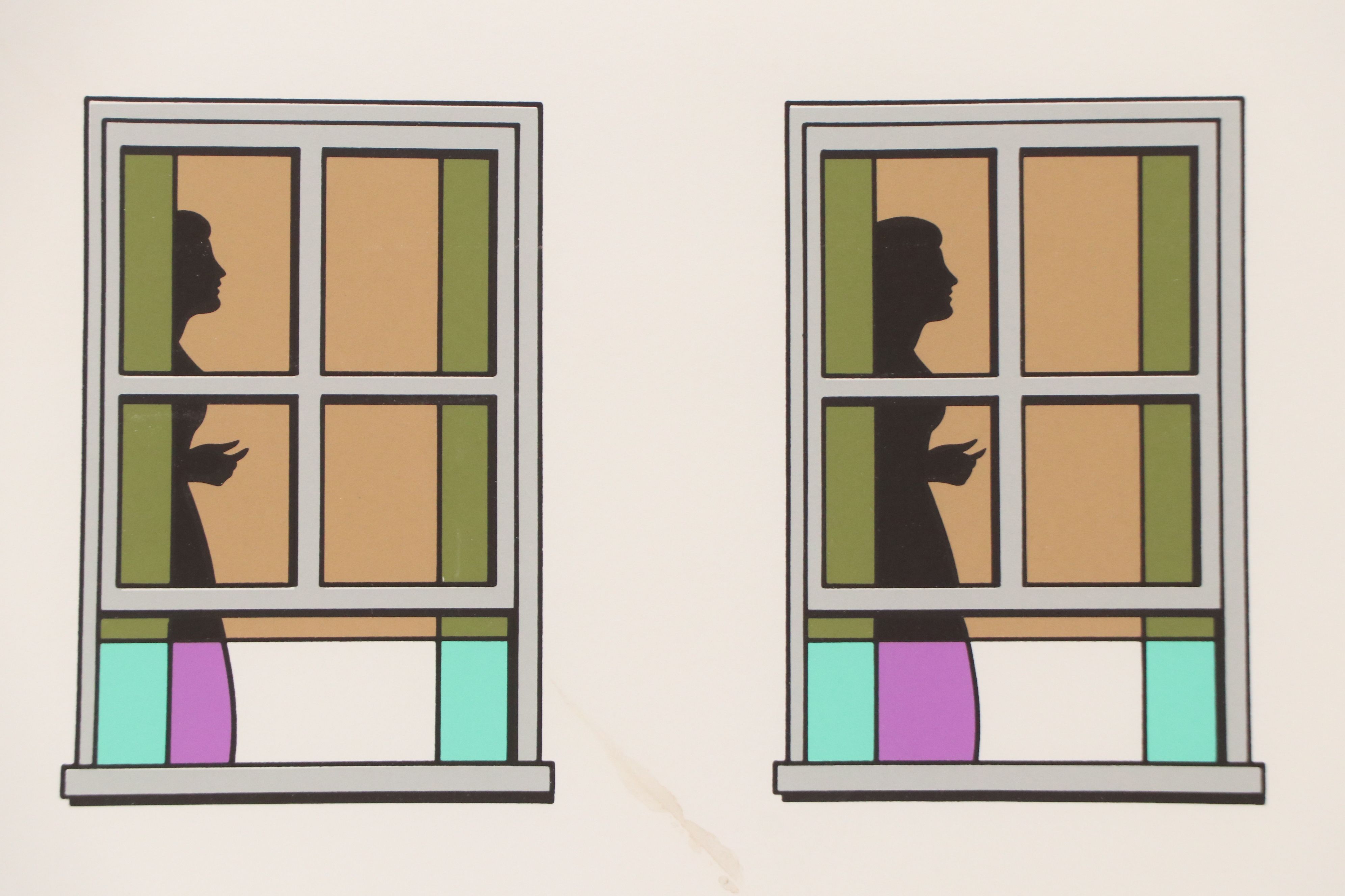 Tom Smith Silkscreen "Urban Walls," Late 20th Century