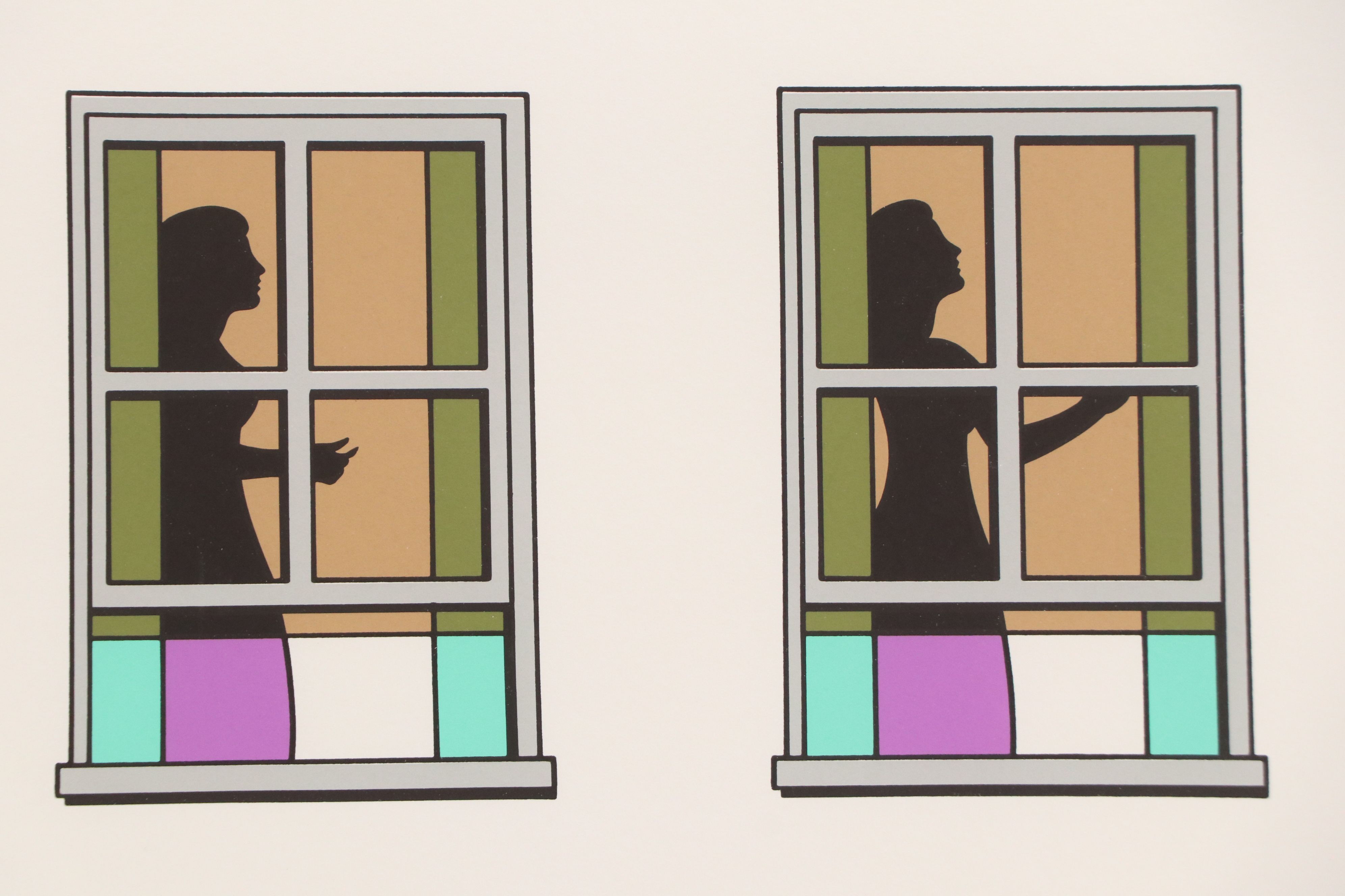 Tom Smith Silkscreen "Urban Walls," Late 20th Century