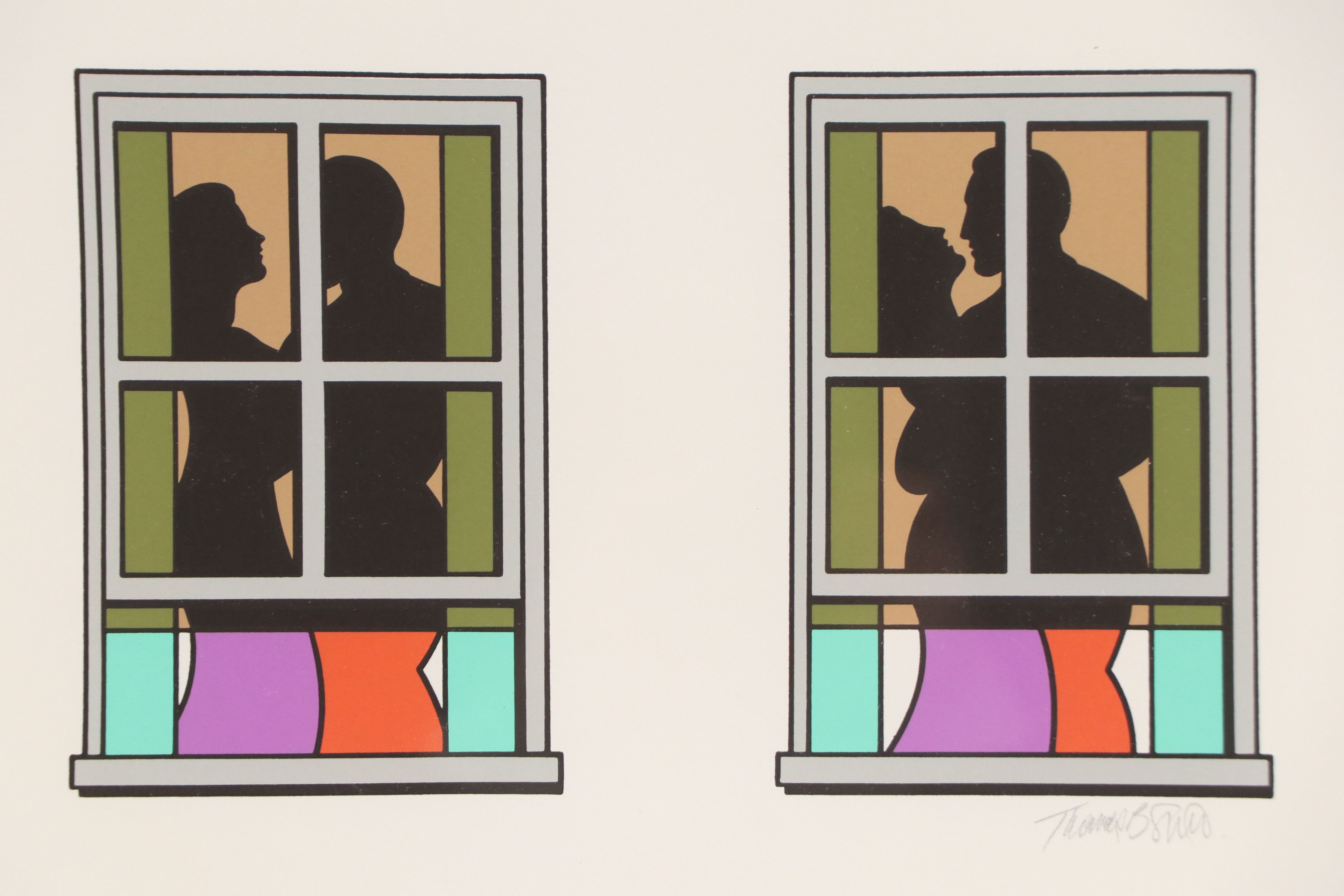 Tom Smith Silkscreen "Urban Walls," Late 20th Century