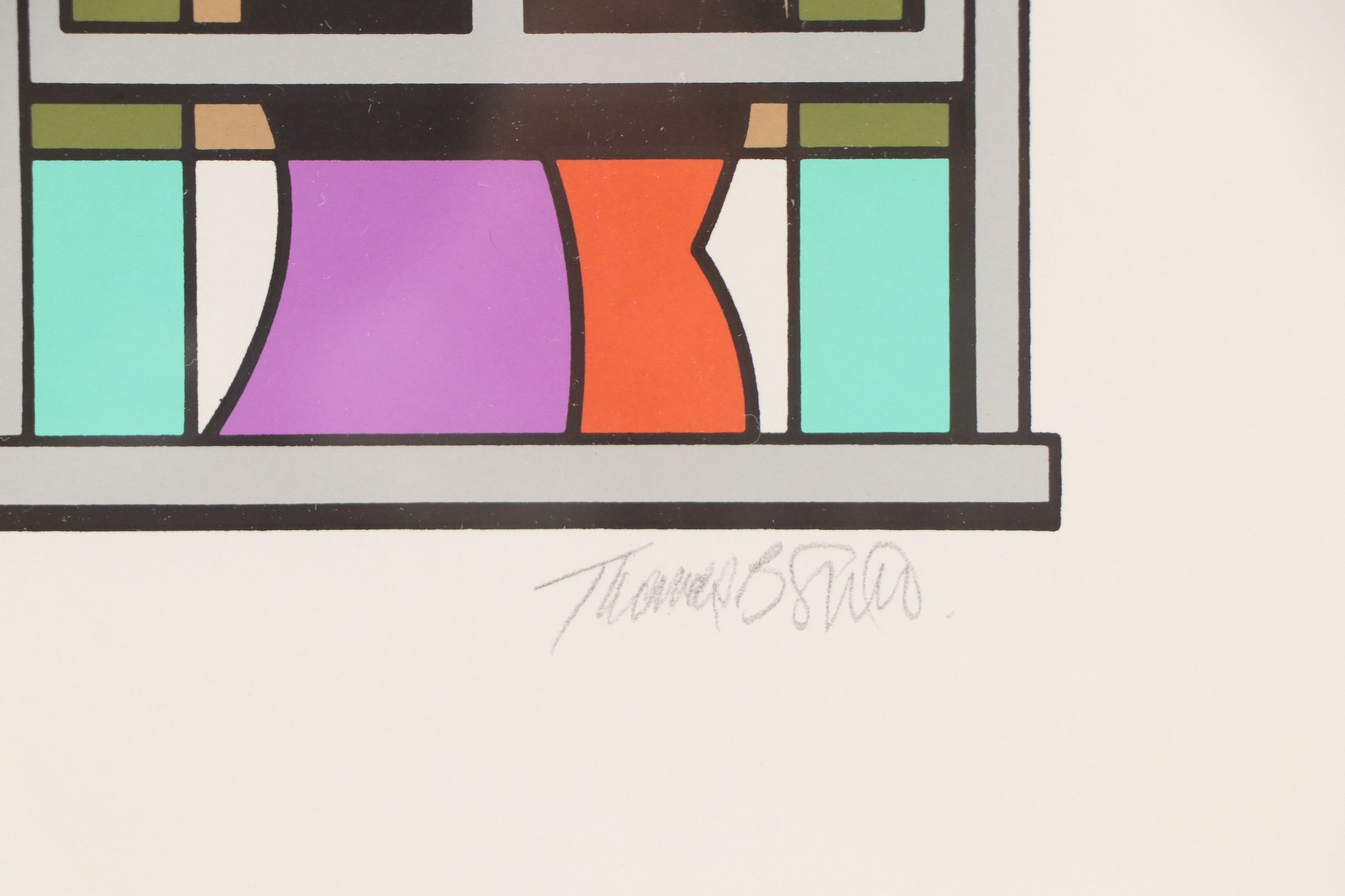 Tom Smith Silkscreen "Urban Walls," Late 20th Century