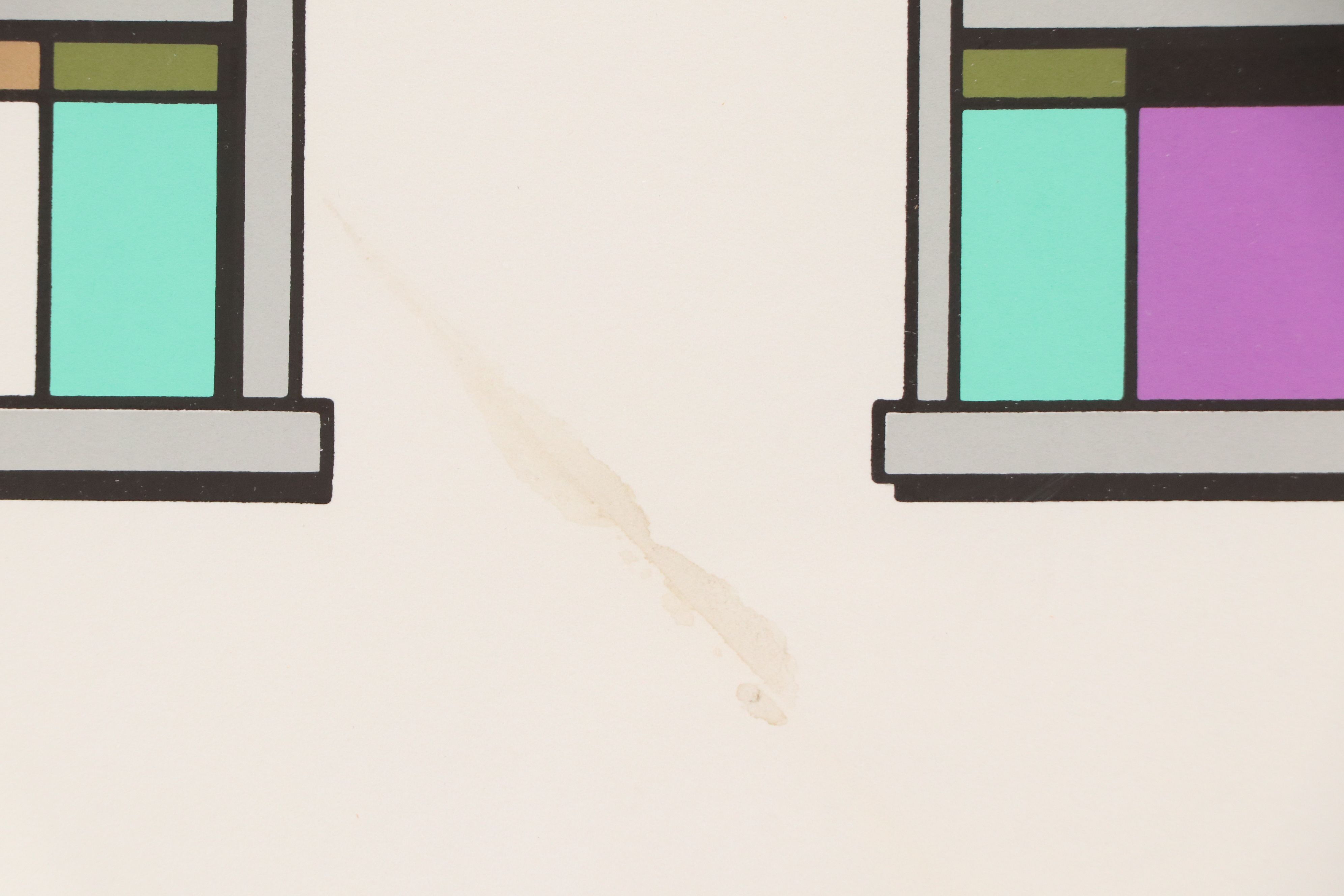 Tom Smith Silkscreen "Urban Walls," Late 20th Century