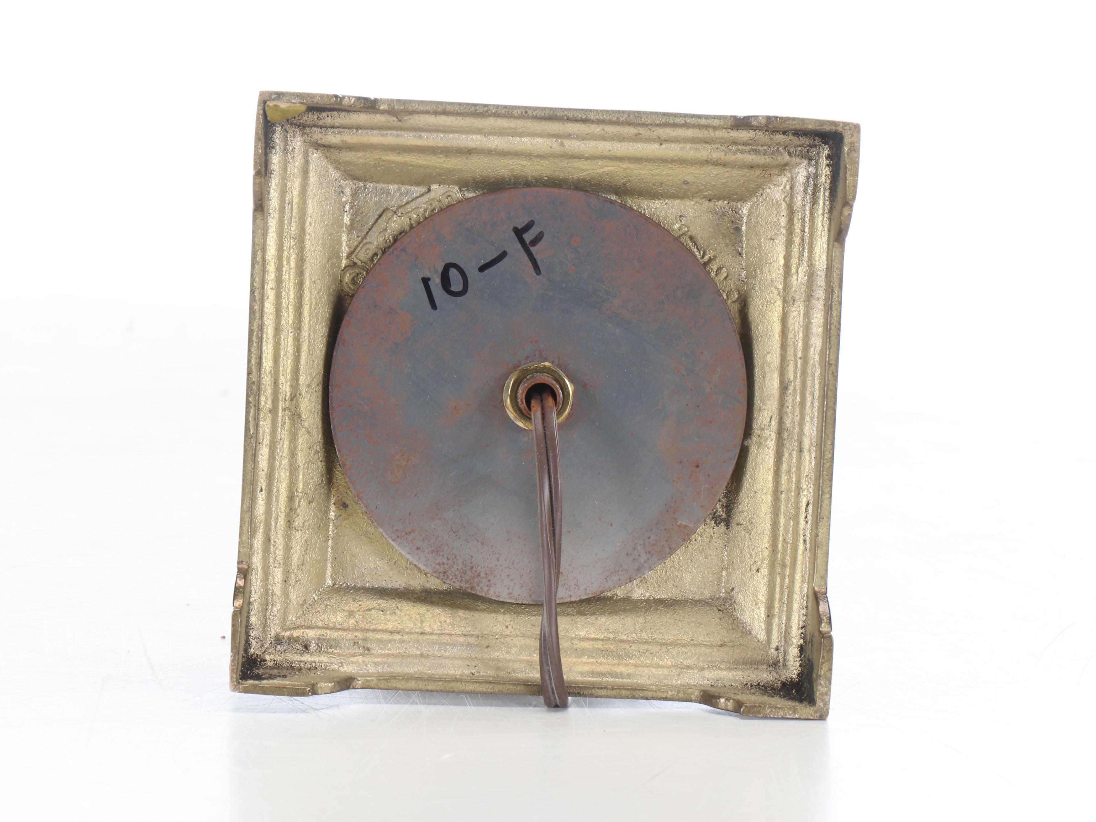 Berman Pewter and Brass Console Lamp with Silk Bell Shade