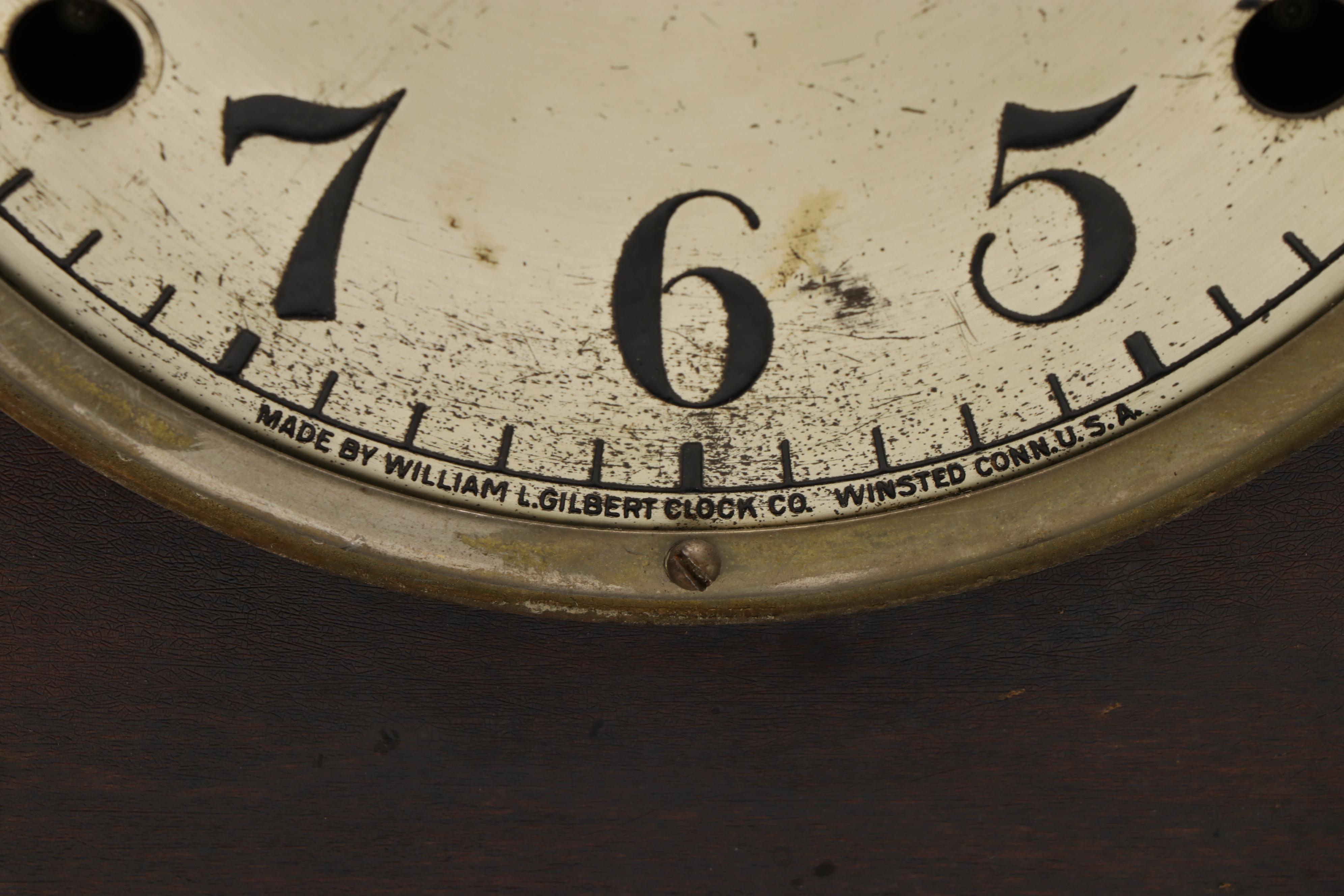 William Gilbert Clock Co. Wooden Mantel Clock