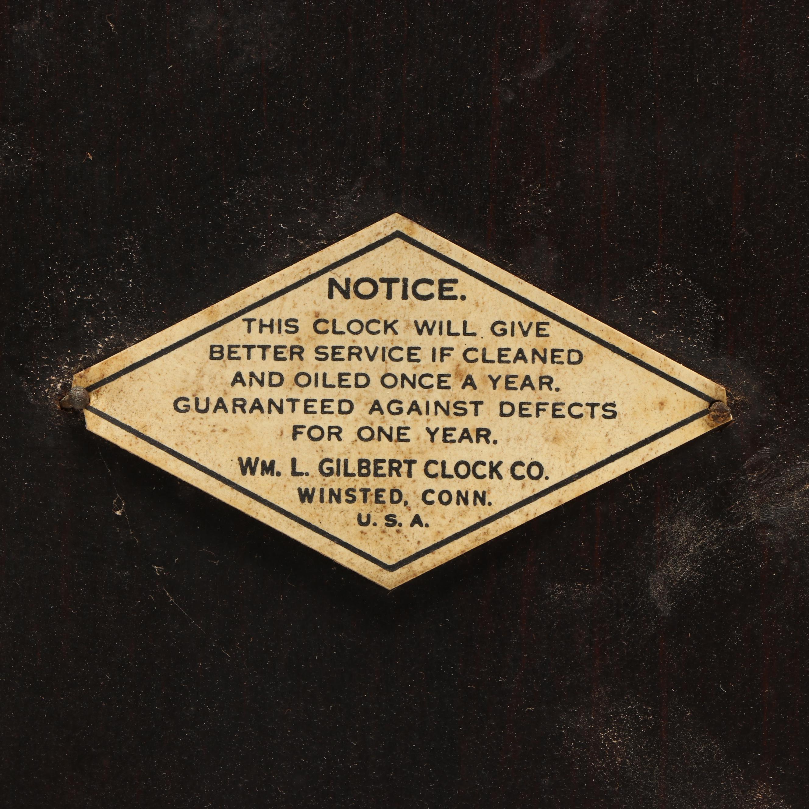 William Gilbert Clock Co. Wooden Mantel Clock