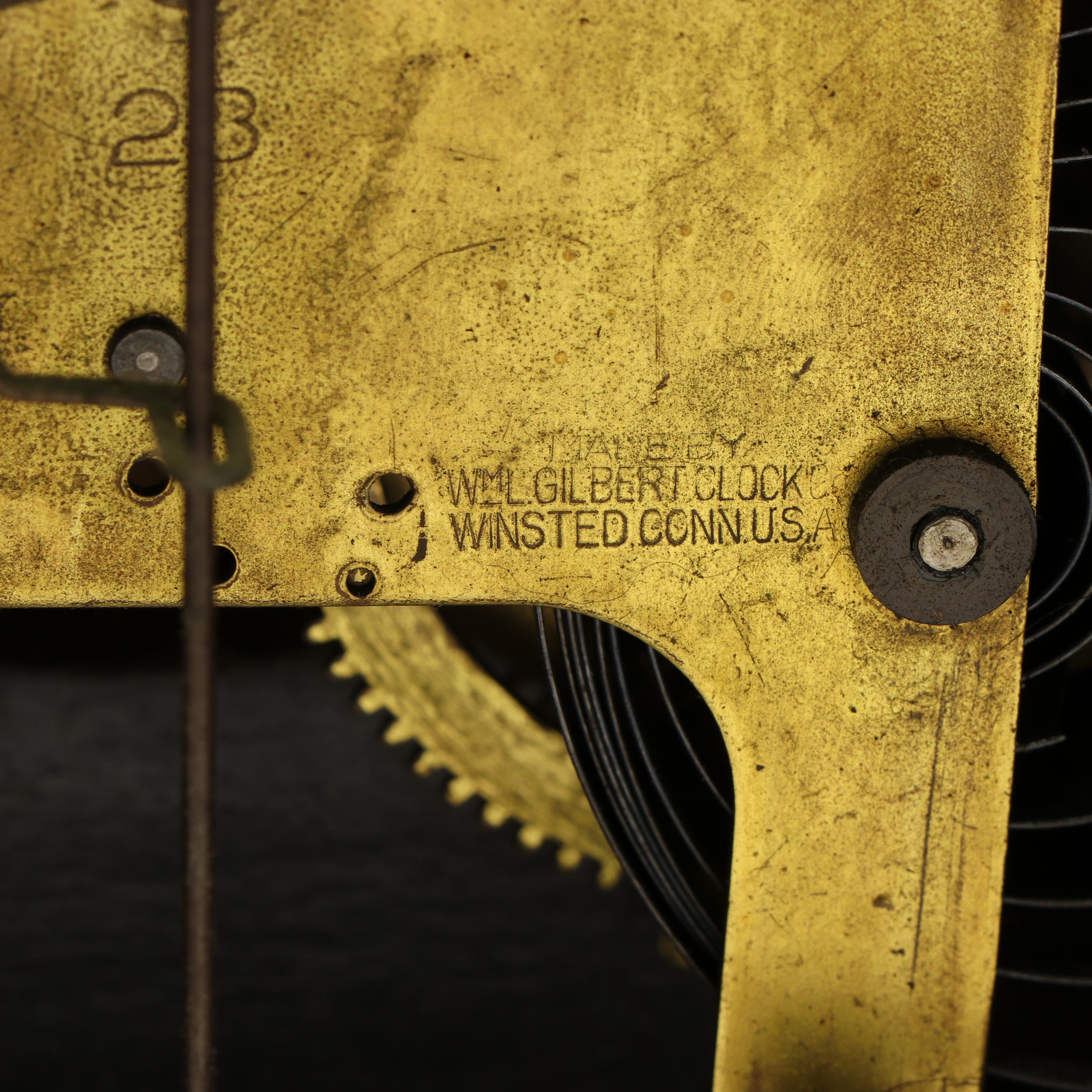 William Gilbert Clock Co. Wooden Mantel Clock