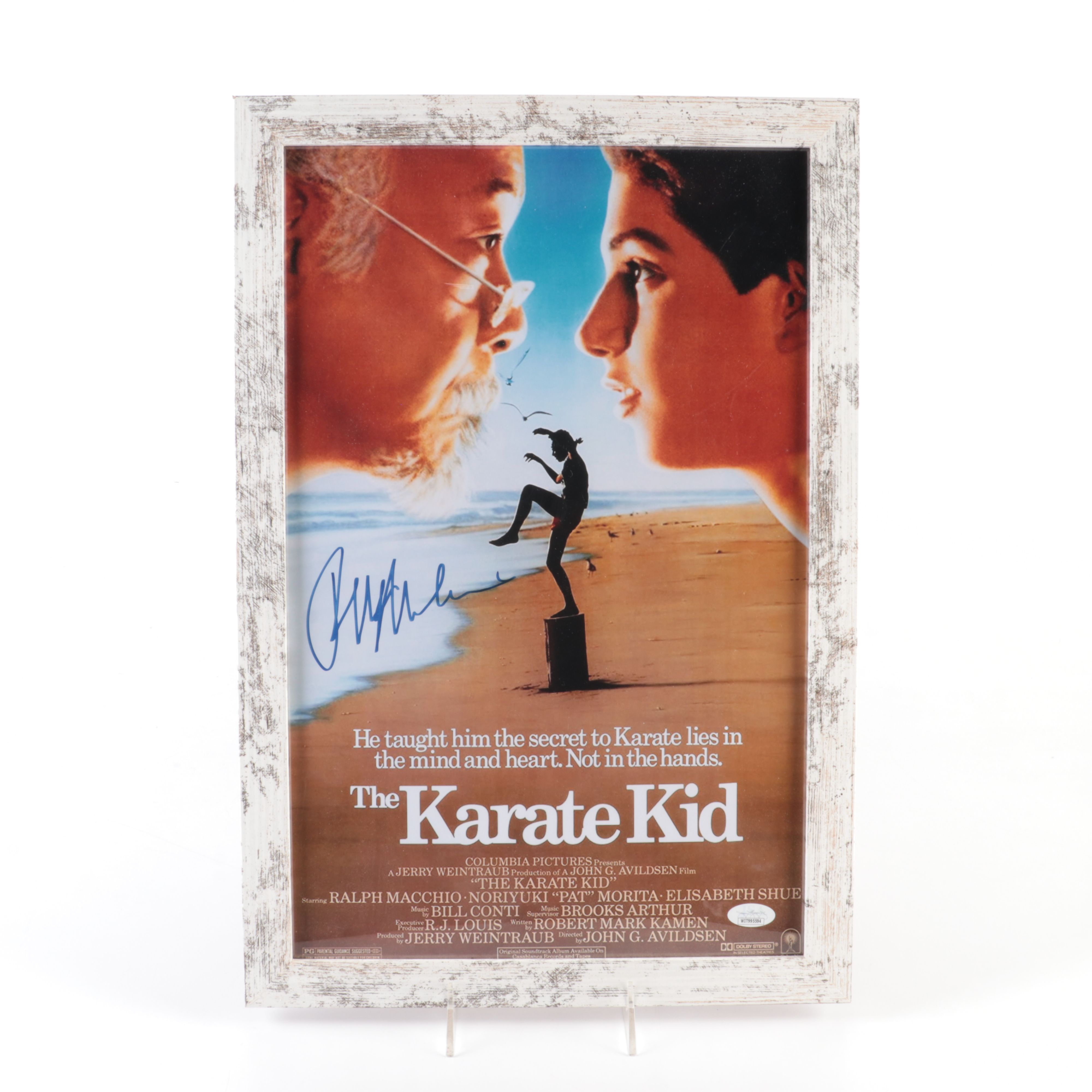 Ralph Macchio Signed “The Karate Kid” Movie Print, JSA