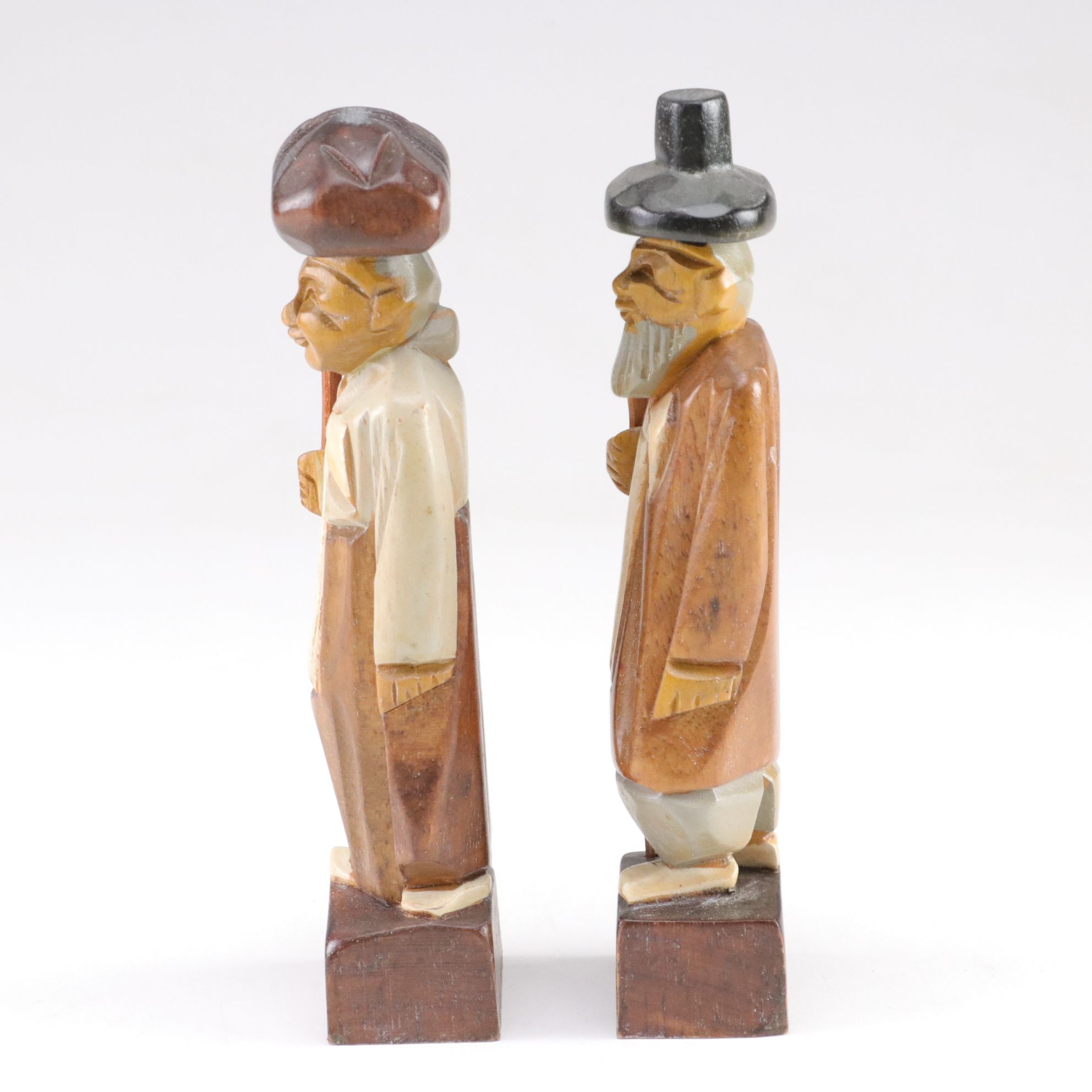 Chinese Carved Guardian Lion with Cub, Malachite Egg, and Figures