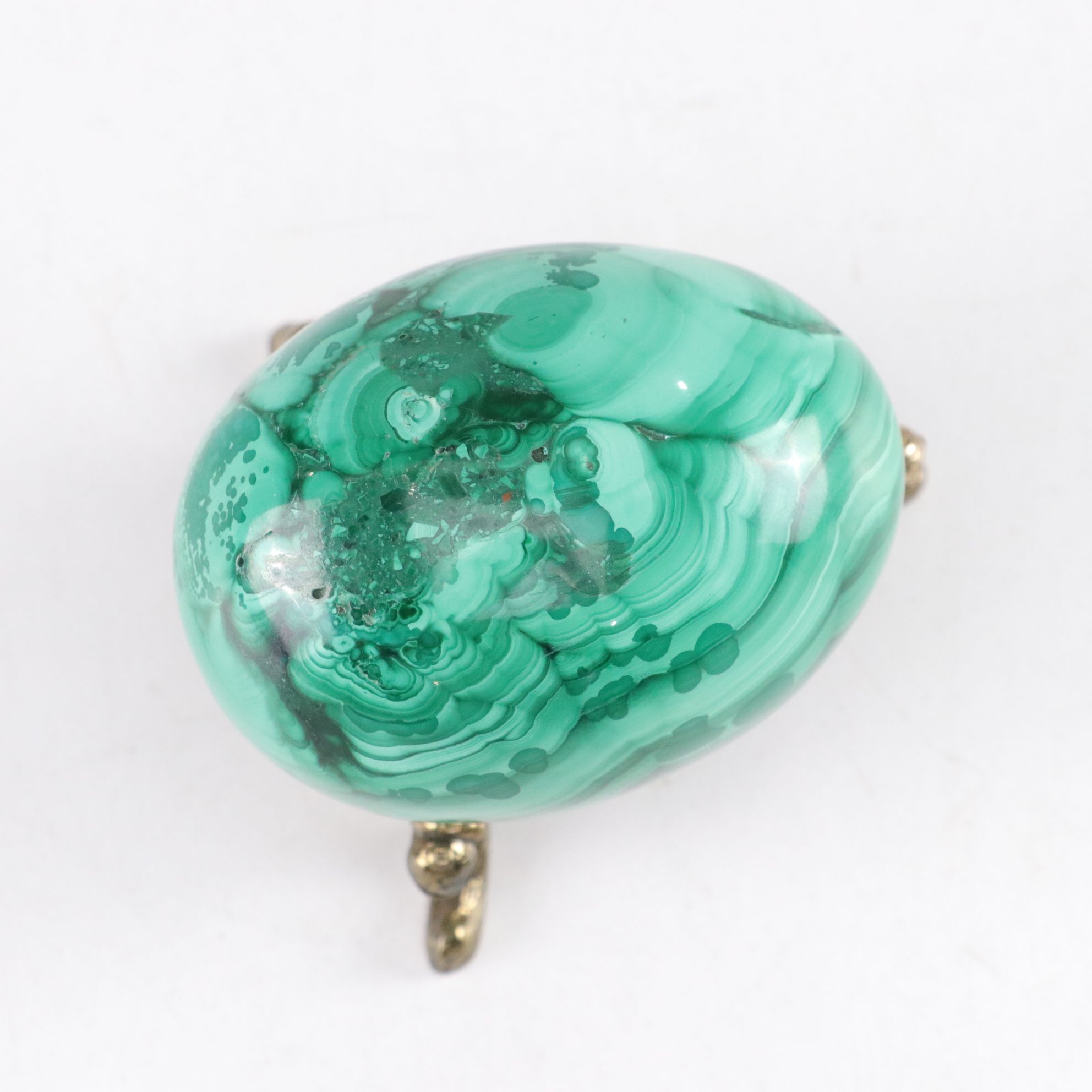 Chinese Carved Guardian Lion with Cub, Malachite Egg, and Figures