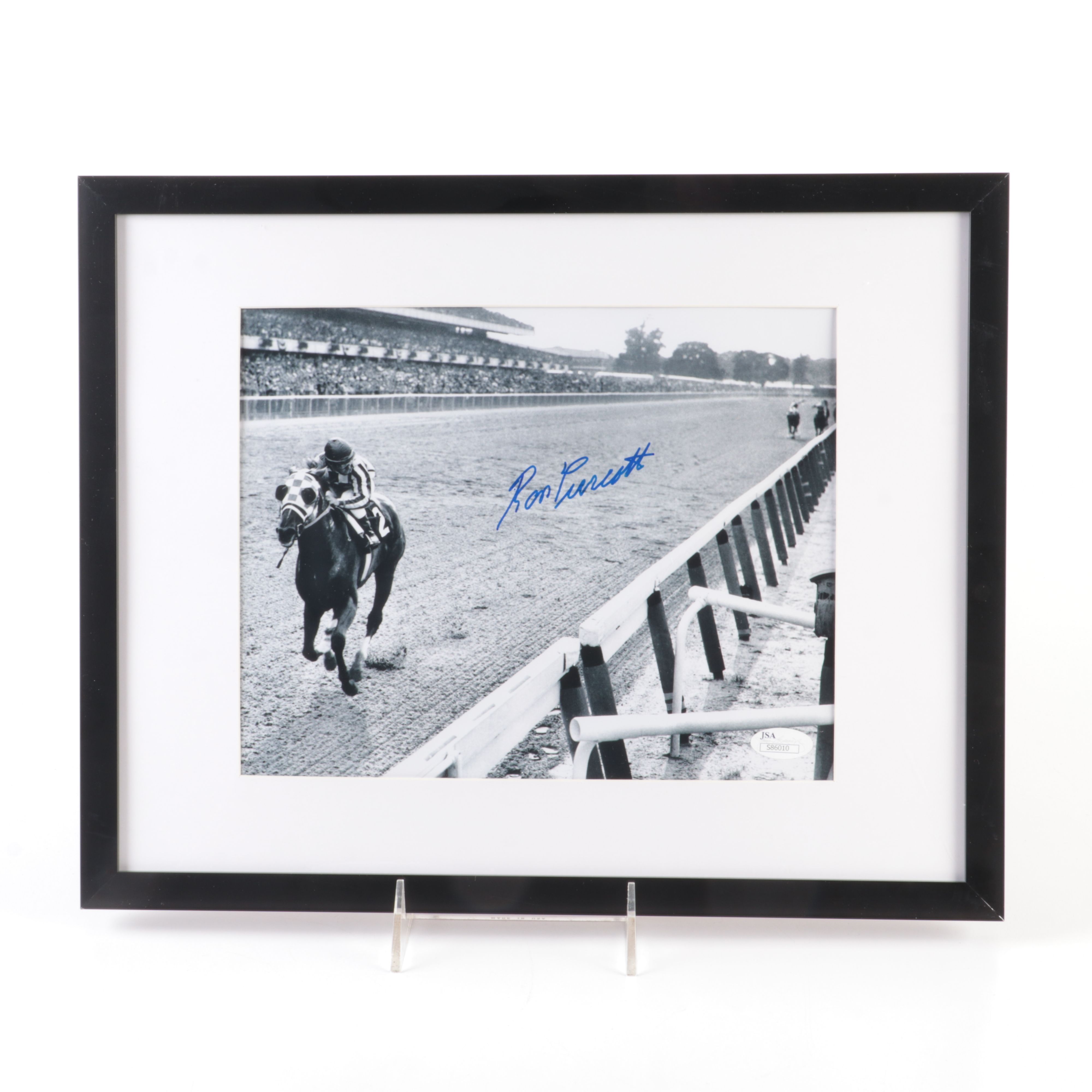 Ron Turcotte Signed Print Featuring Secretariat, JSA
