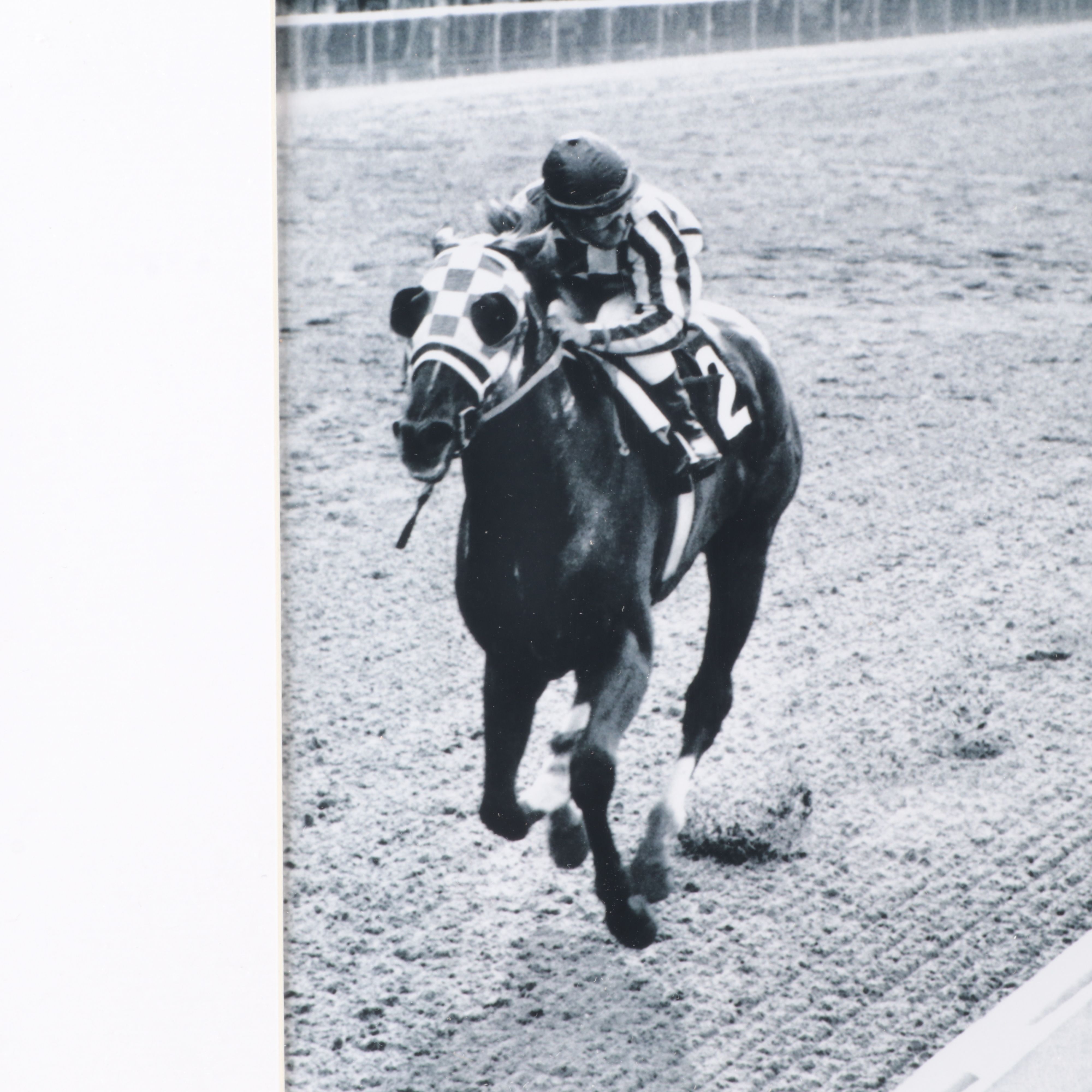 Ron Turcotte Signed Print Featuring Secretariat, JSA