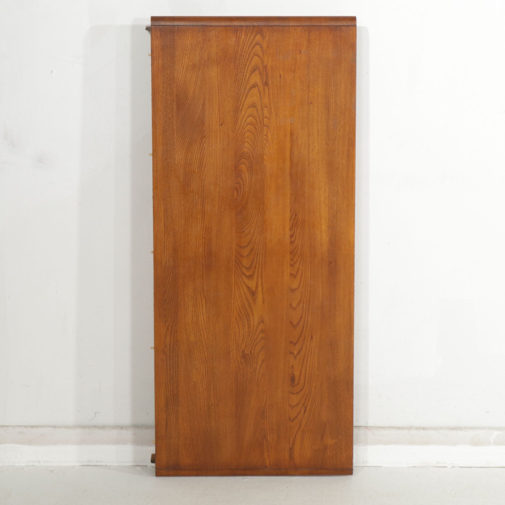 Oak Pedestal Dining Table with Four Hoop-Back Chairs