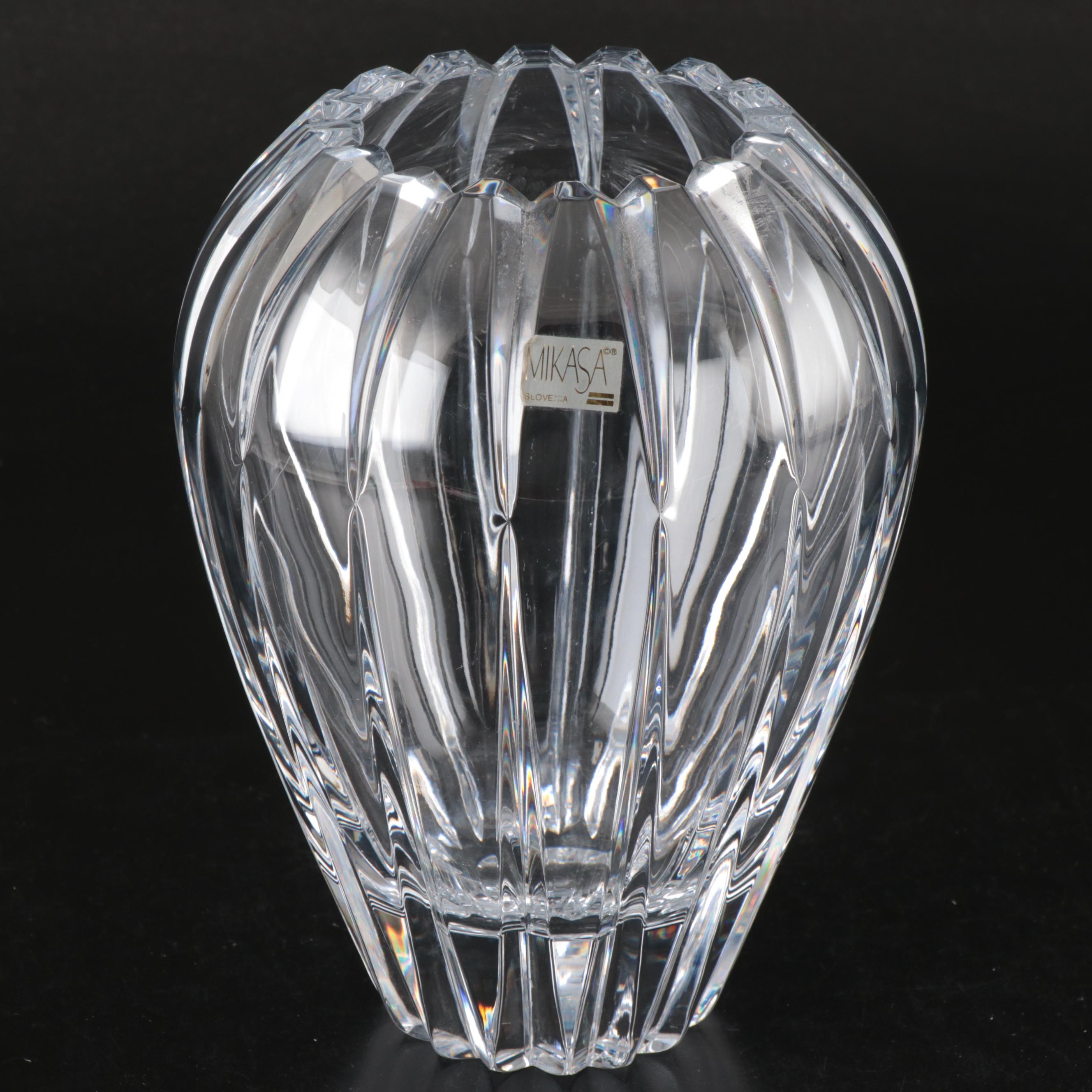 Mikasa "Damocles" Crystal Flower Vase