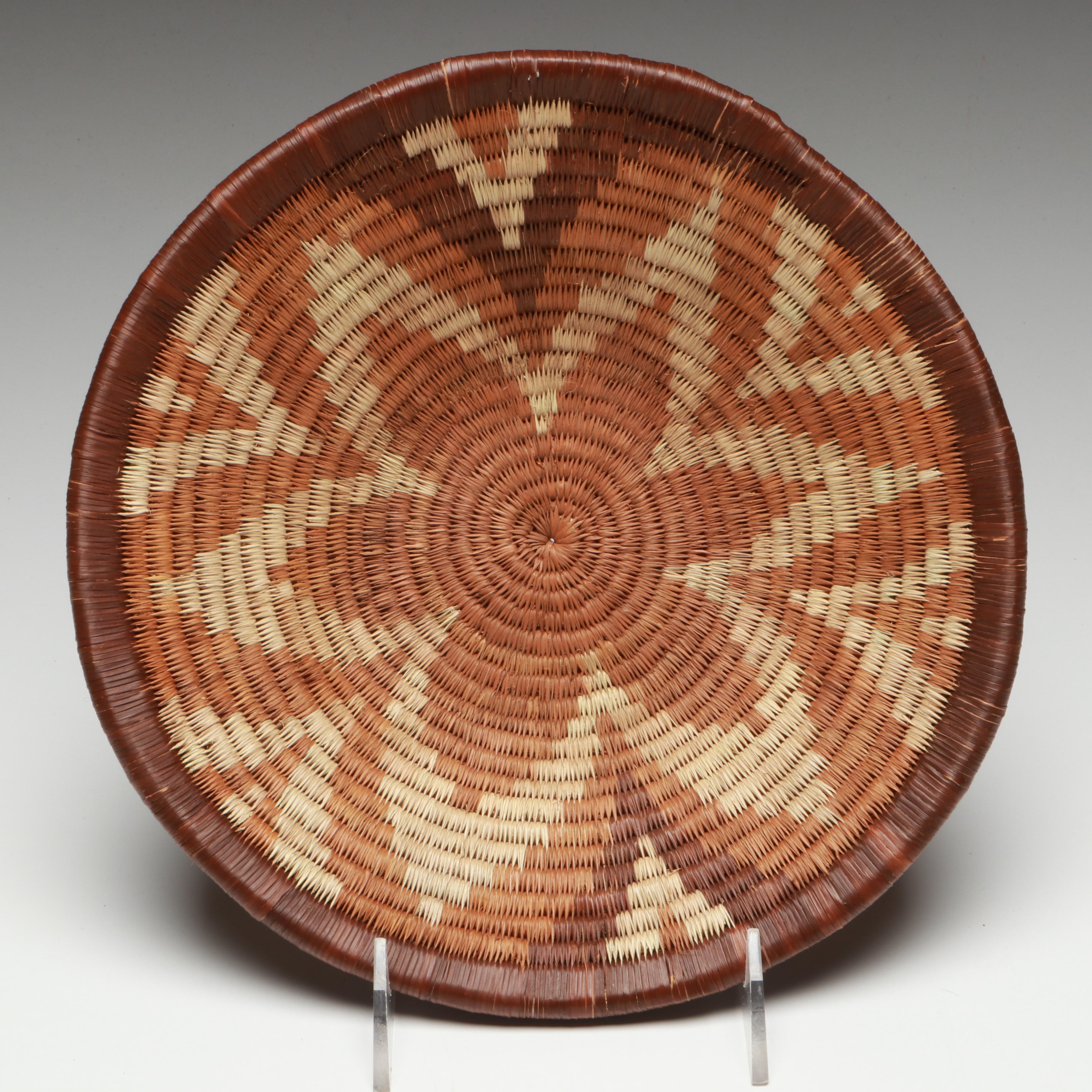 San Peoples and Other Botswanan Artisan Crafted Mokolwane Palm Baskets