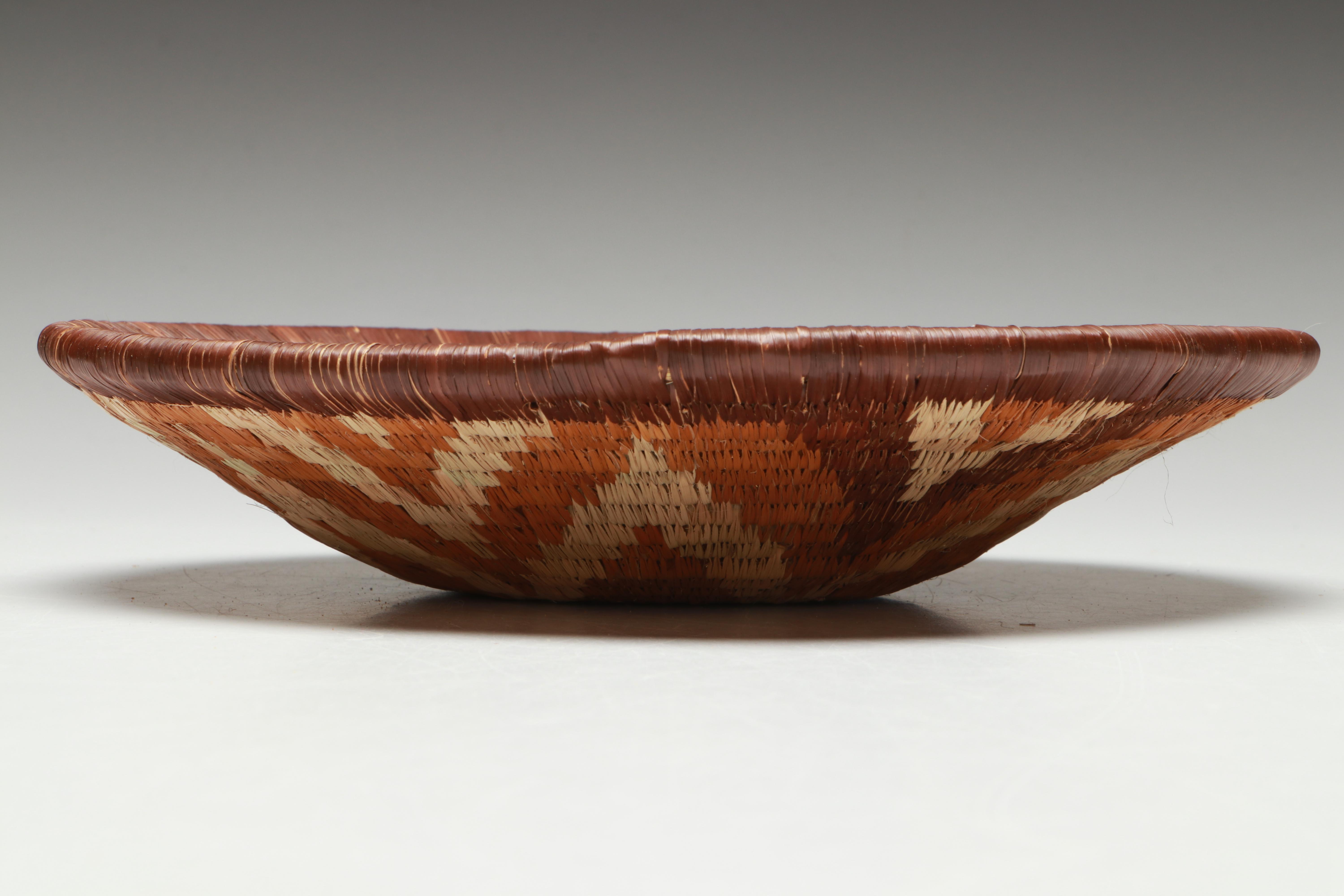 San Peoples and Other Botswanan Artisan Crafted Mokolwane Palm Baskets