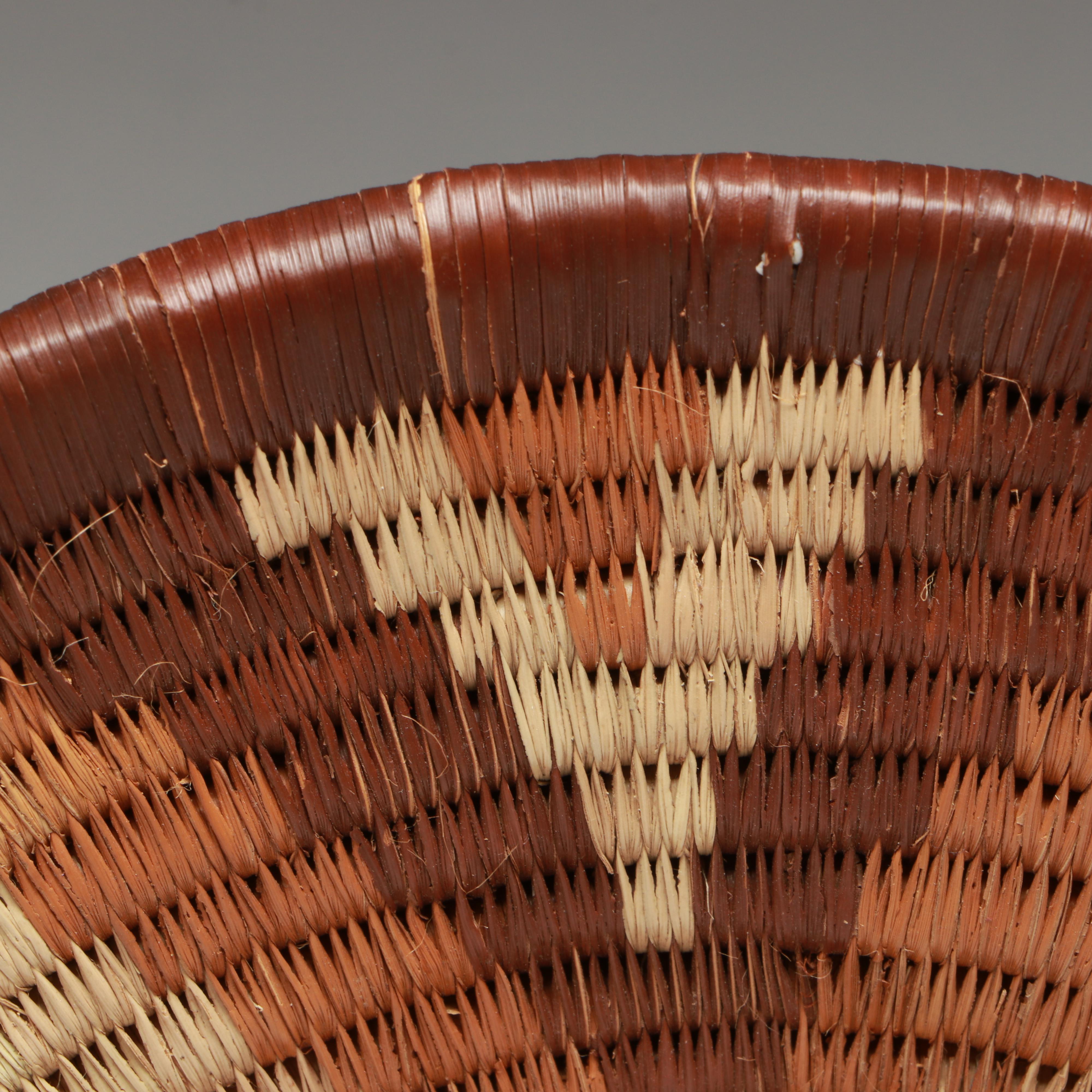 San Peoples and Other Botswanan Artisan Crafted Mokolwane Palm Baskets