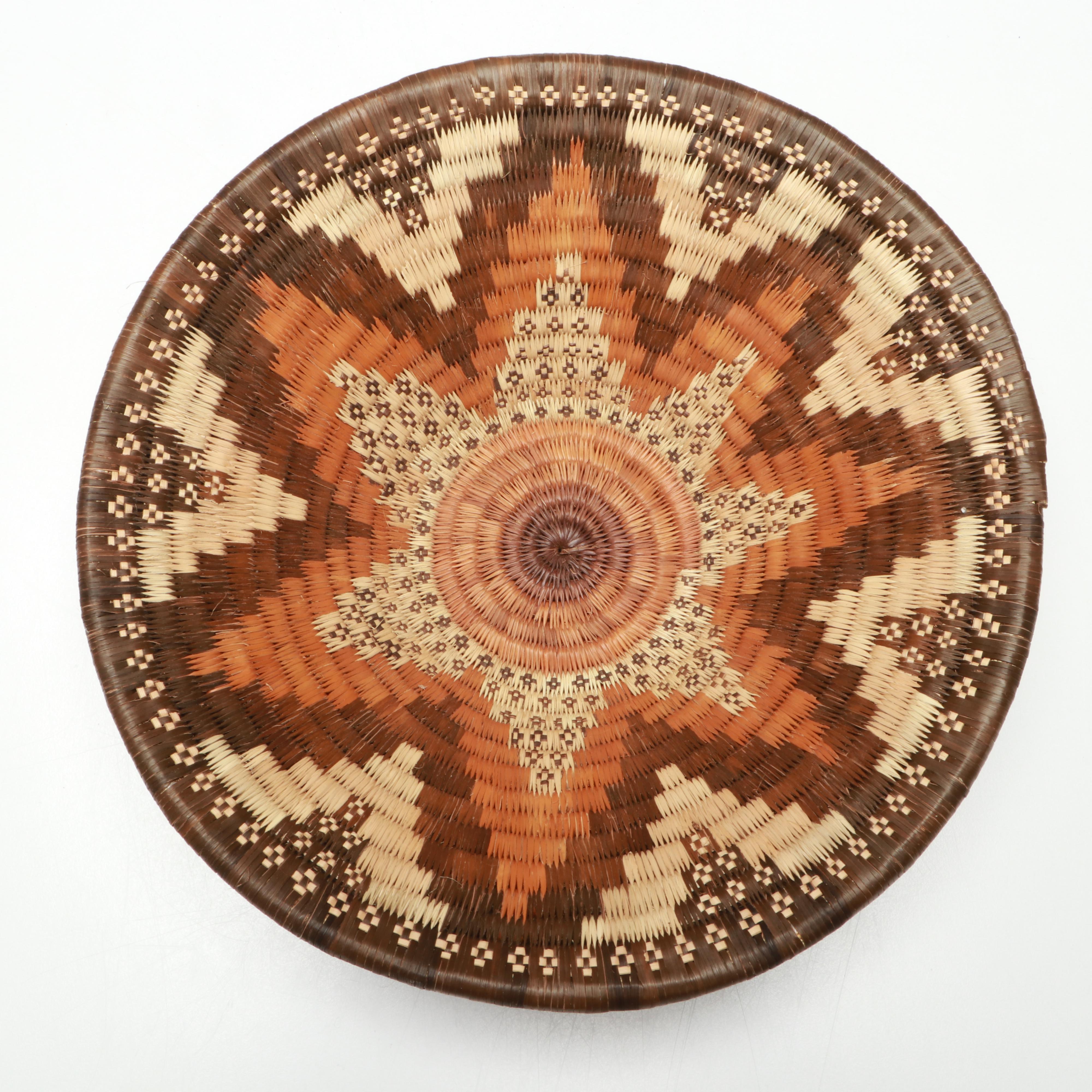 San Peoples and Other Botswanan Artisan Crafted Mokolwane Palm Baskets