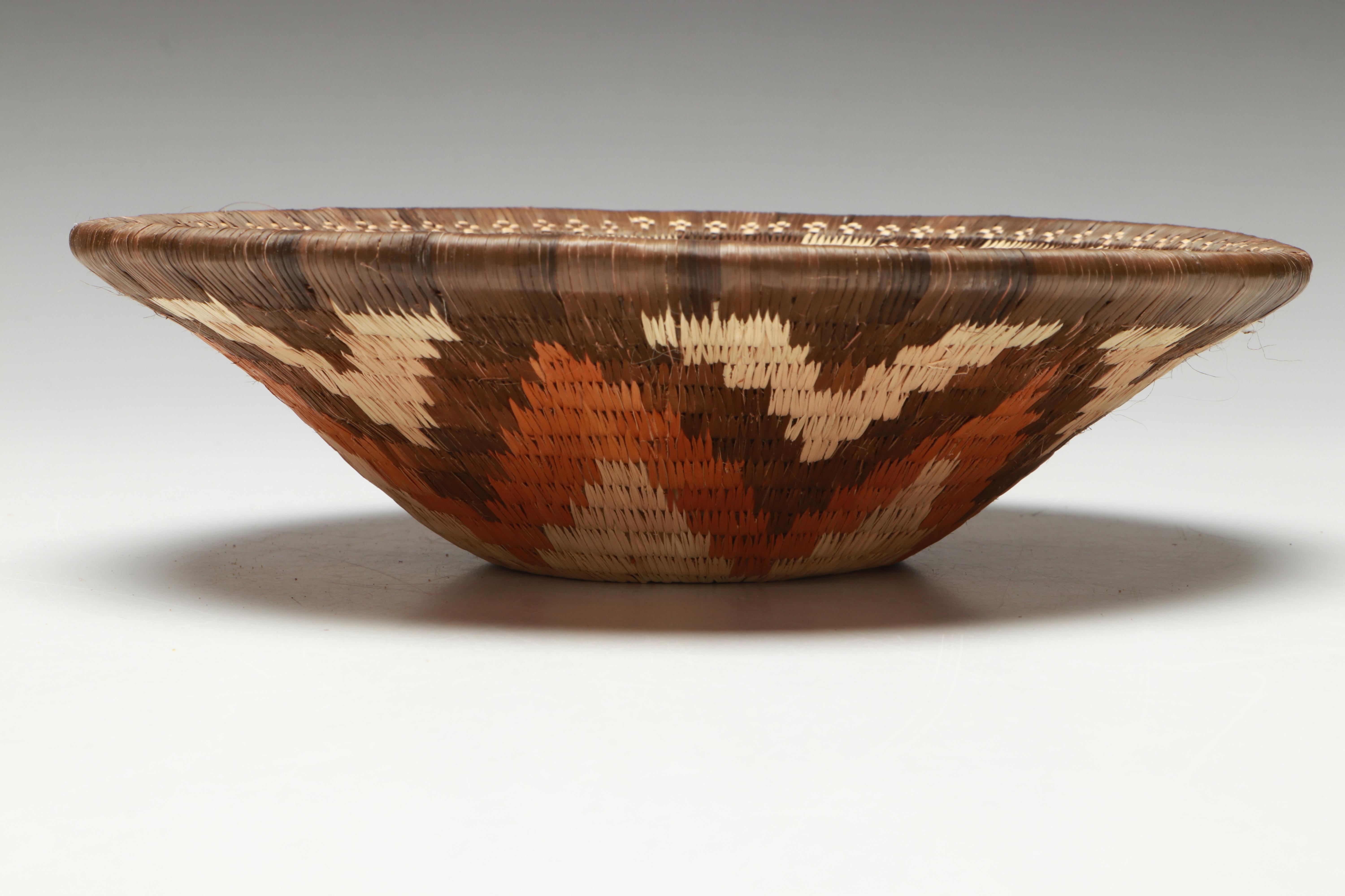 San Peoples and Other Botswanan Artisan Crafted Mokolwane Palm Baskets