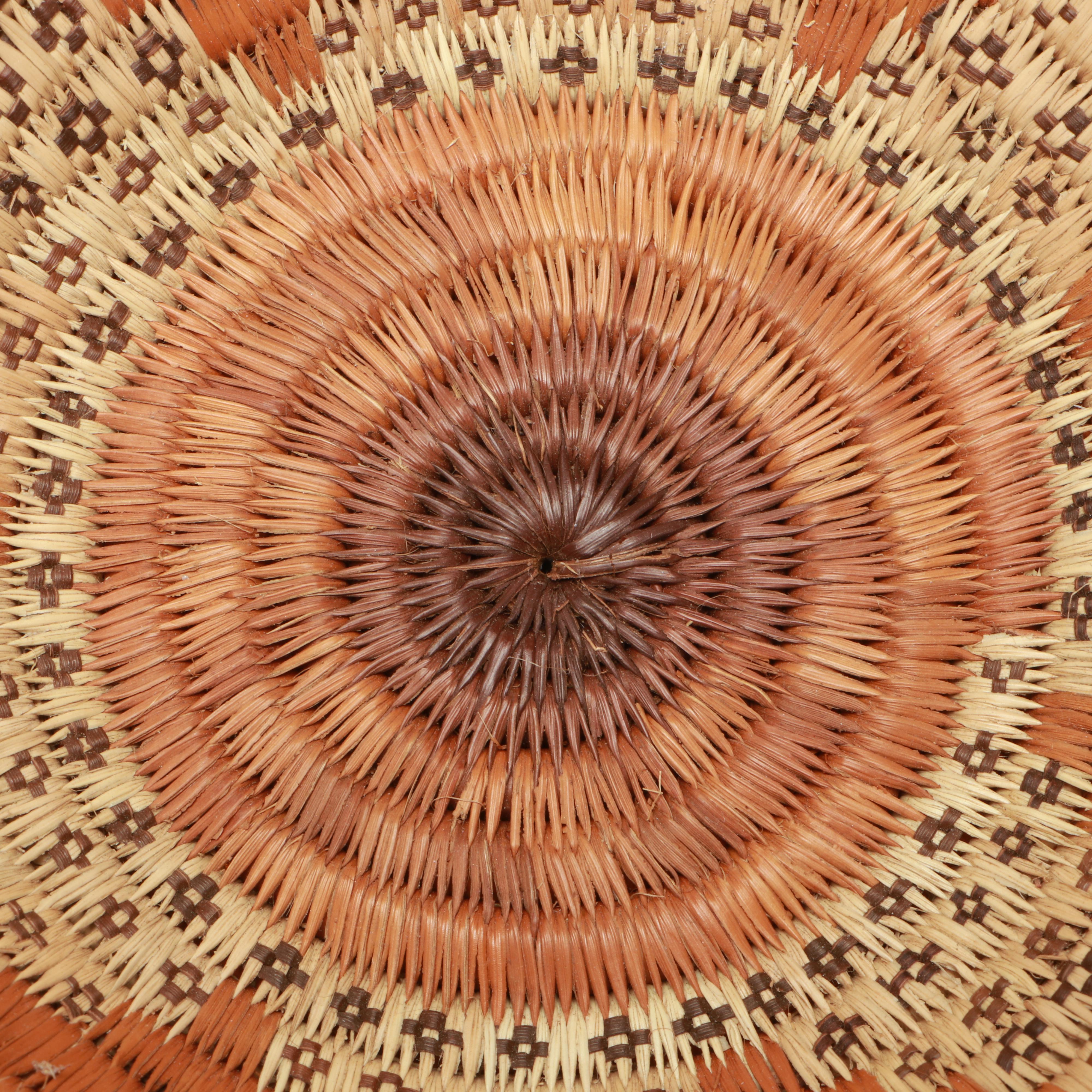 San Peoples and Other Botswanan Artisan Crafted Mokolwane Palm Baskets