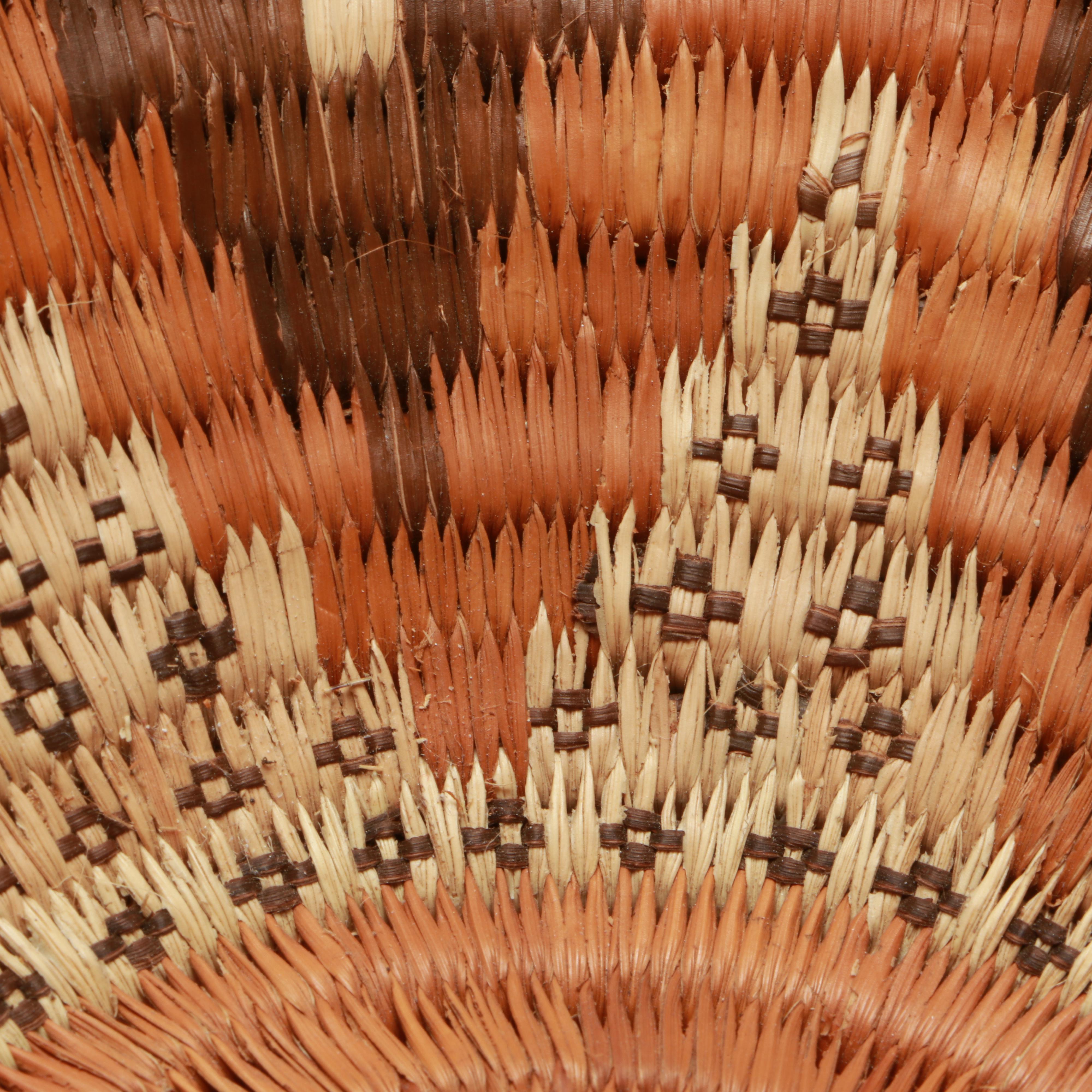 San Peoples and Other Botswanan Artisan Crafted Mokolwane Palm Baskets