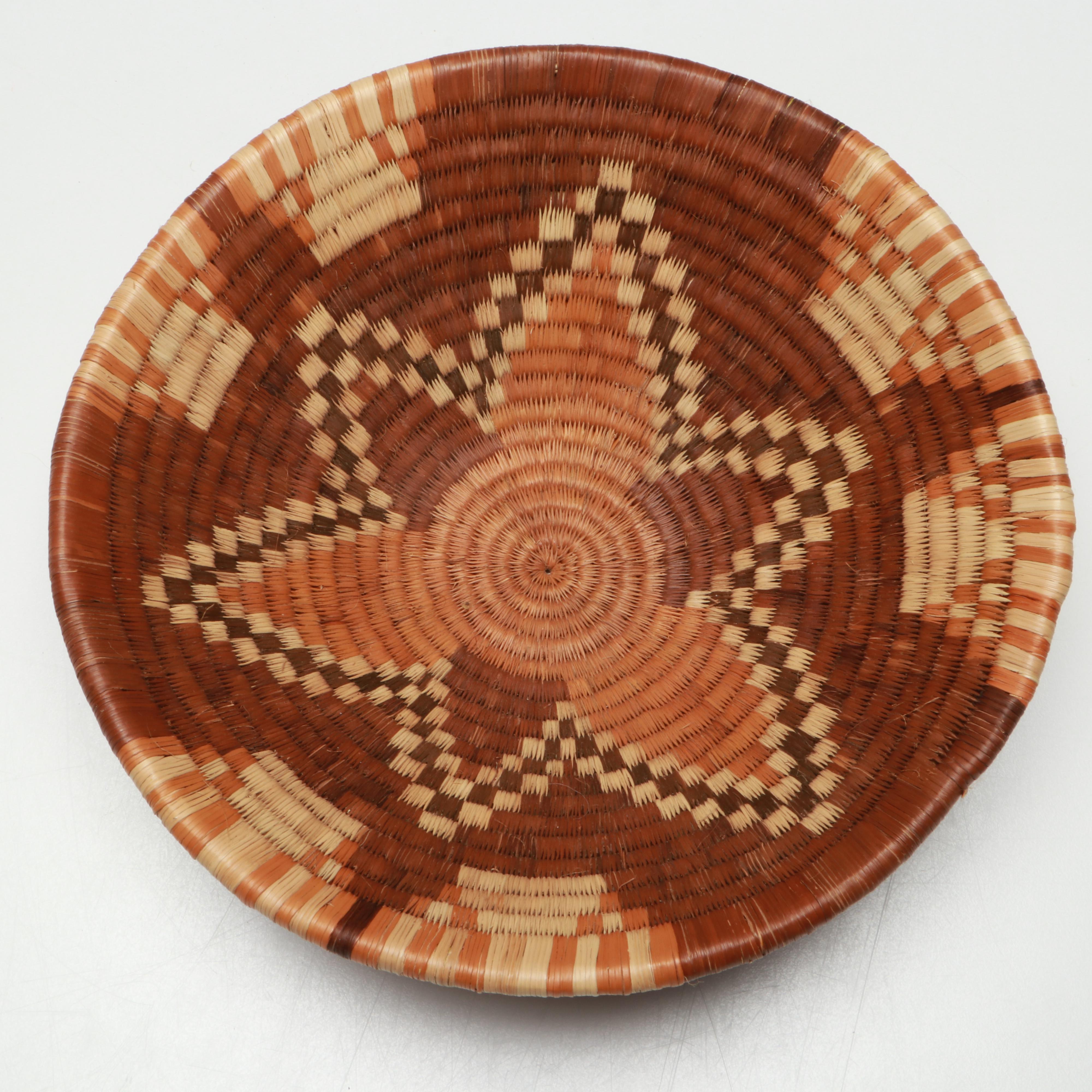 San Peoples and Other Botswanan Artisan Crafted Mokolwane Palm Baskets