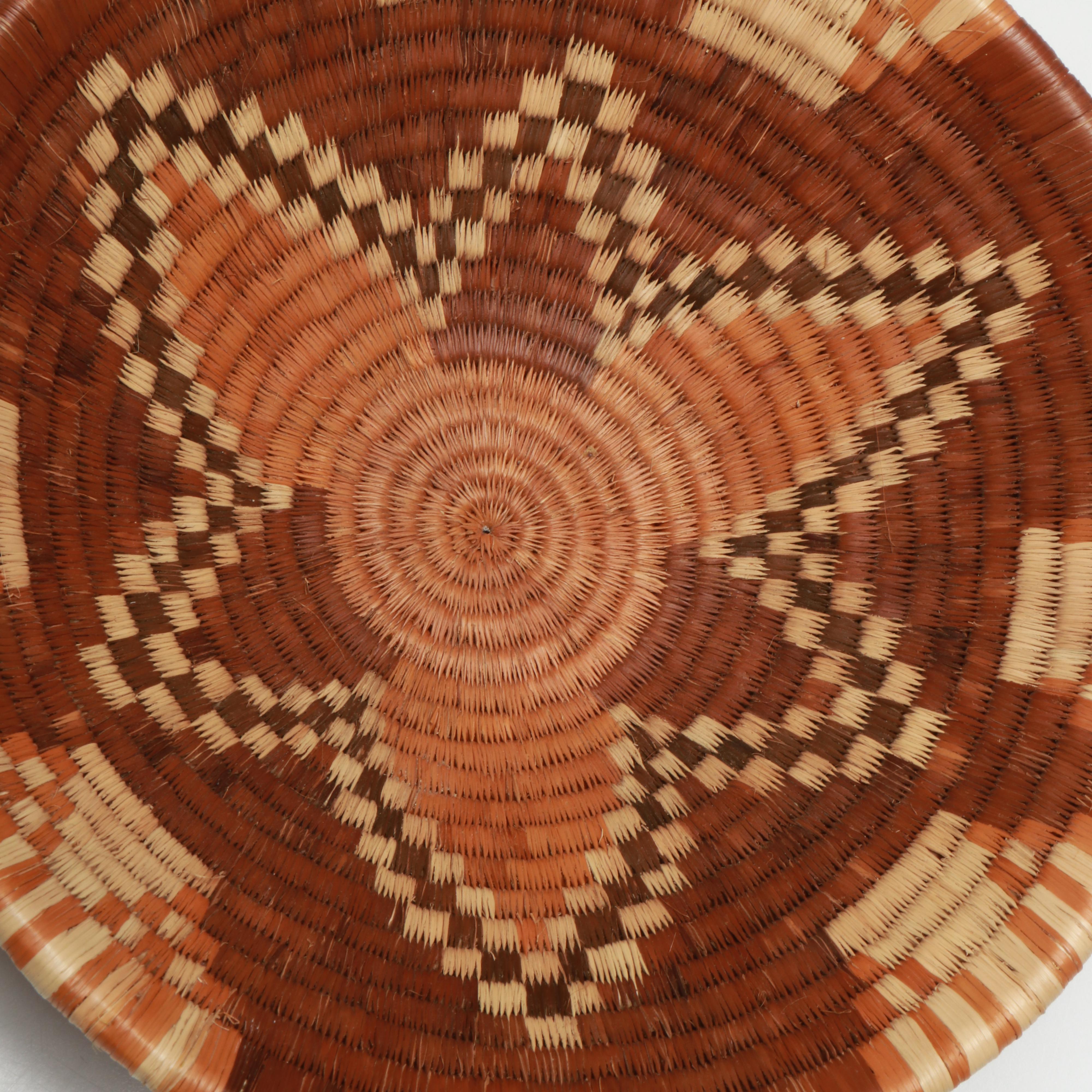San Peoples and Other Botswanan Artisan Crafted Mokolwane Palm Baskets