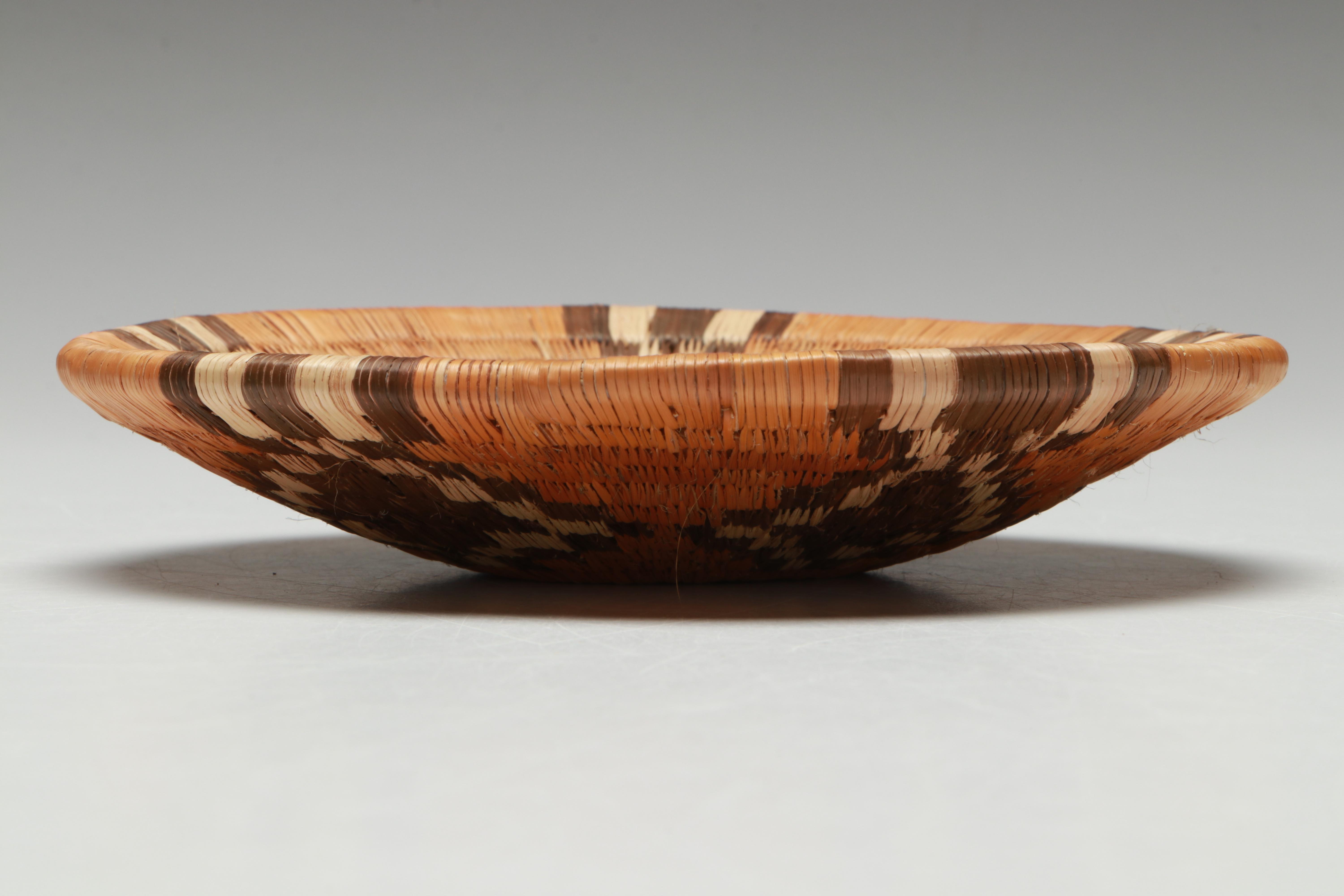 San Peoples and Other Botswanan Artisan Crafted Mokolwane Palm Baskets