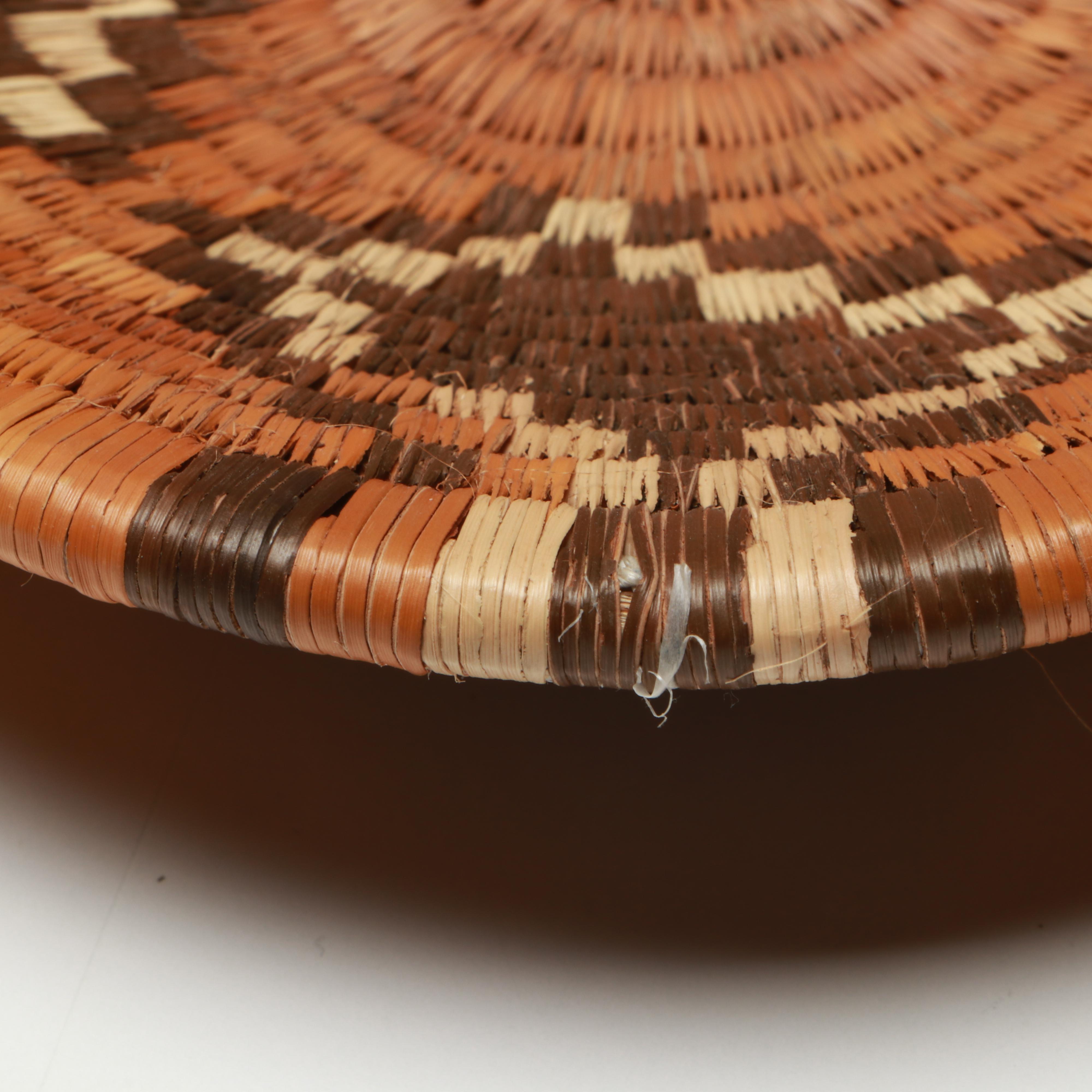 San Peoples and Other Botswanan Artisan Crafted Mokolwane Palm Baskets