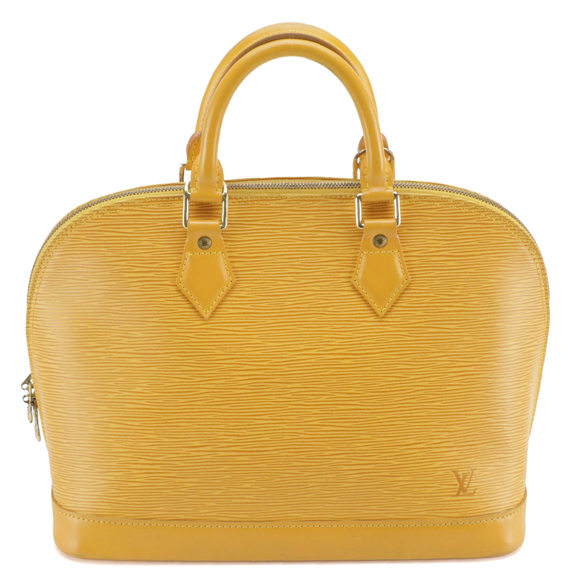 Louis Vuitton Alma PM Handbag in Tassil Yellow Epi Leather