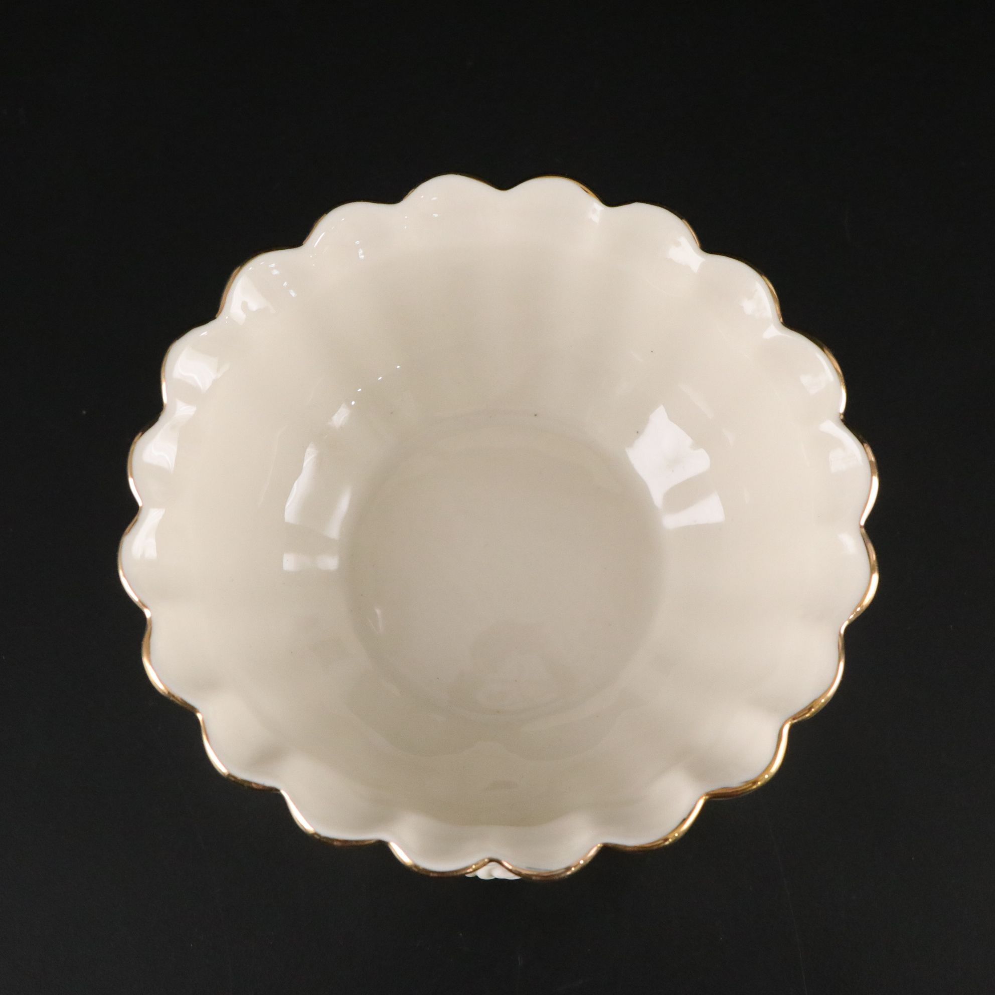 Oxford 22K Gold Painted Desk Clock with Nut Bowl