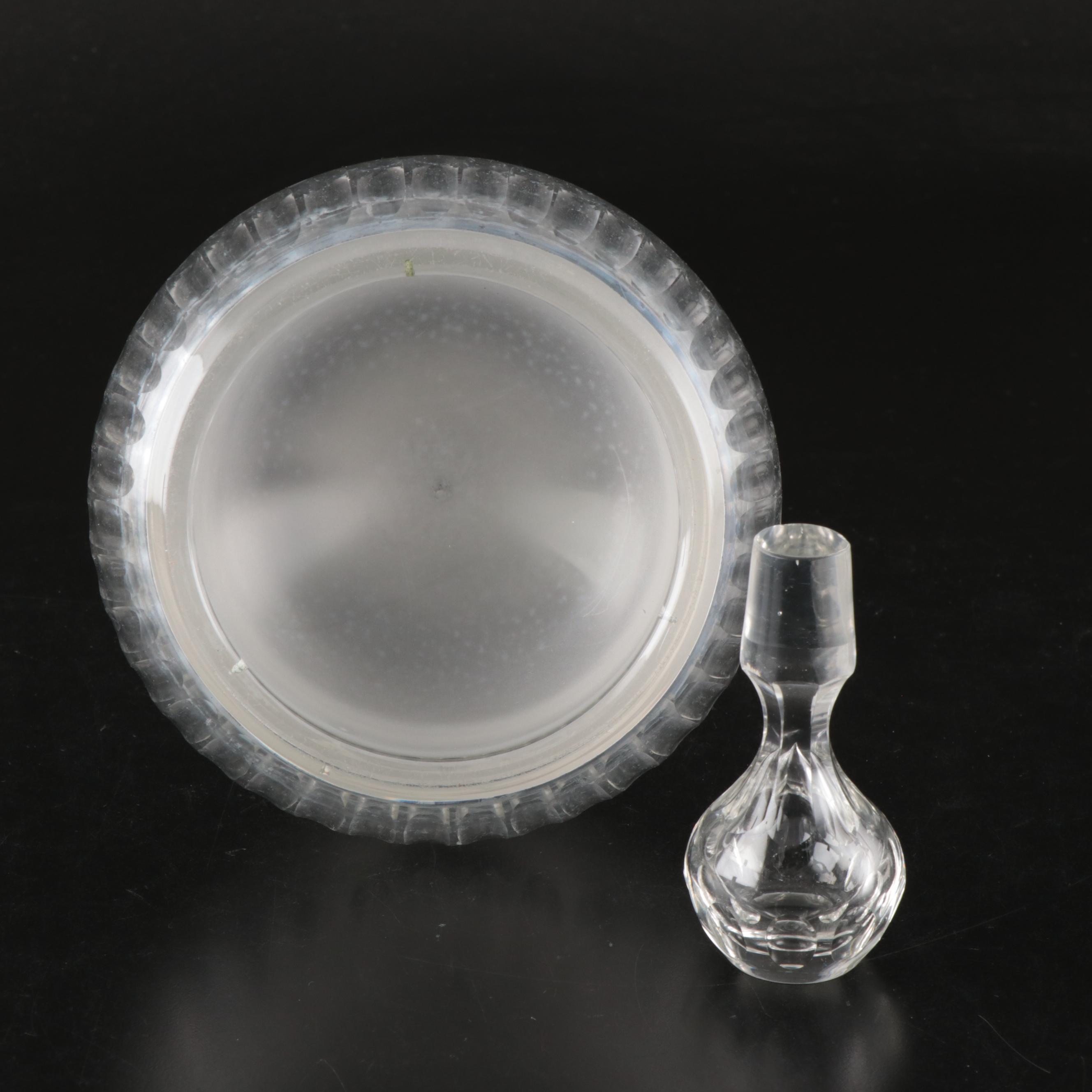 Duchin Weighted Sterling Base Compote with Other Tableware and Decanters