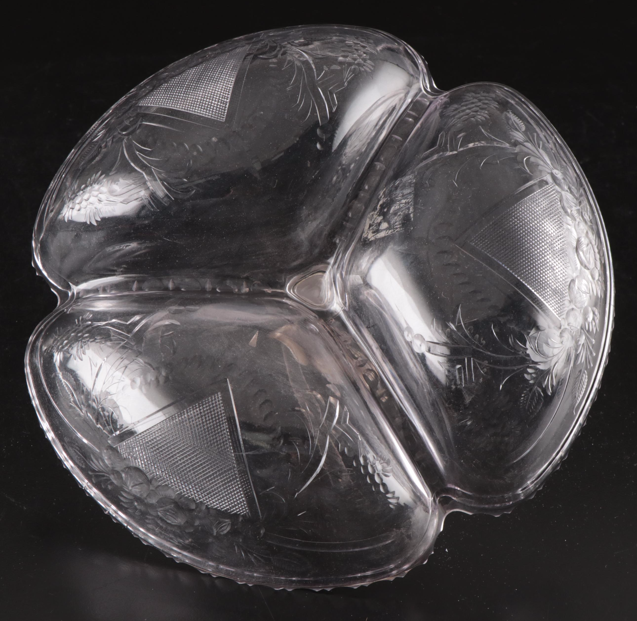 Duchin Weighted Sterling Base Compote with Other Tableware and Decanters