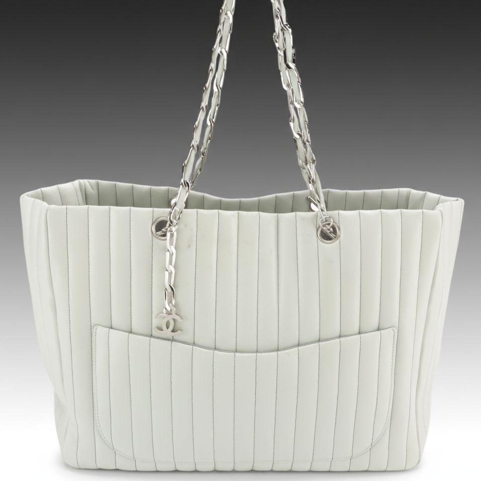 Chanel Mademoiselle Ligne Lambskin Leather Tote Bag