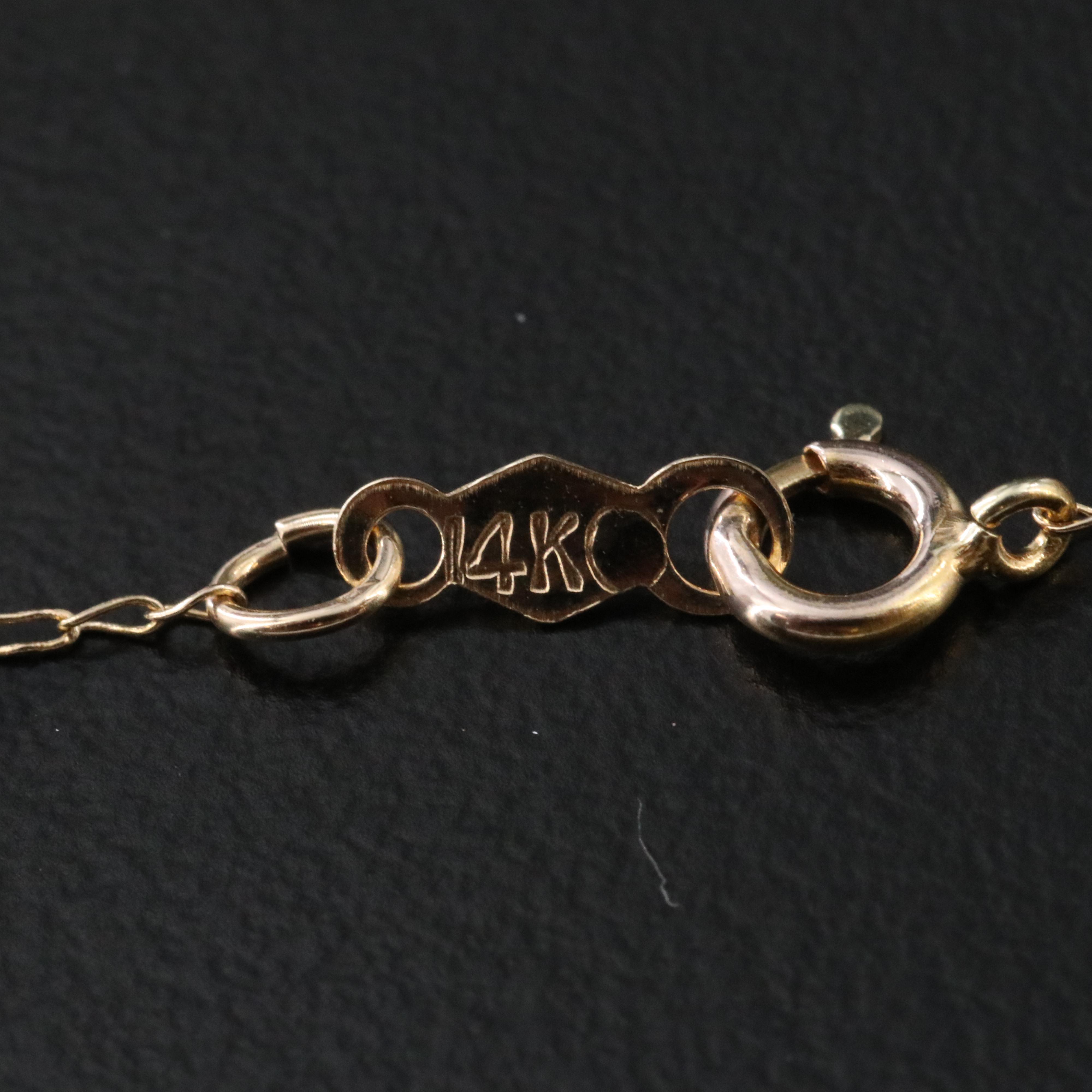 14K Pearl Pendant Necklace