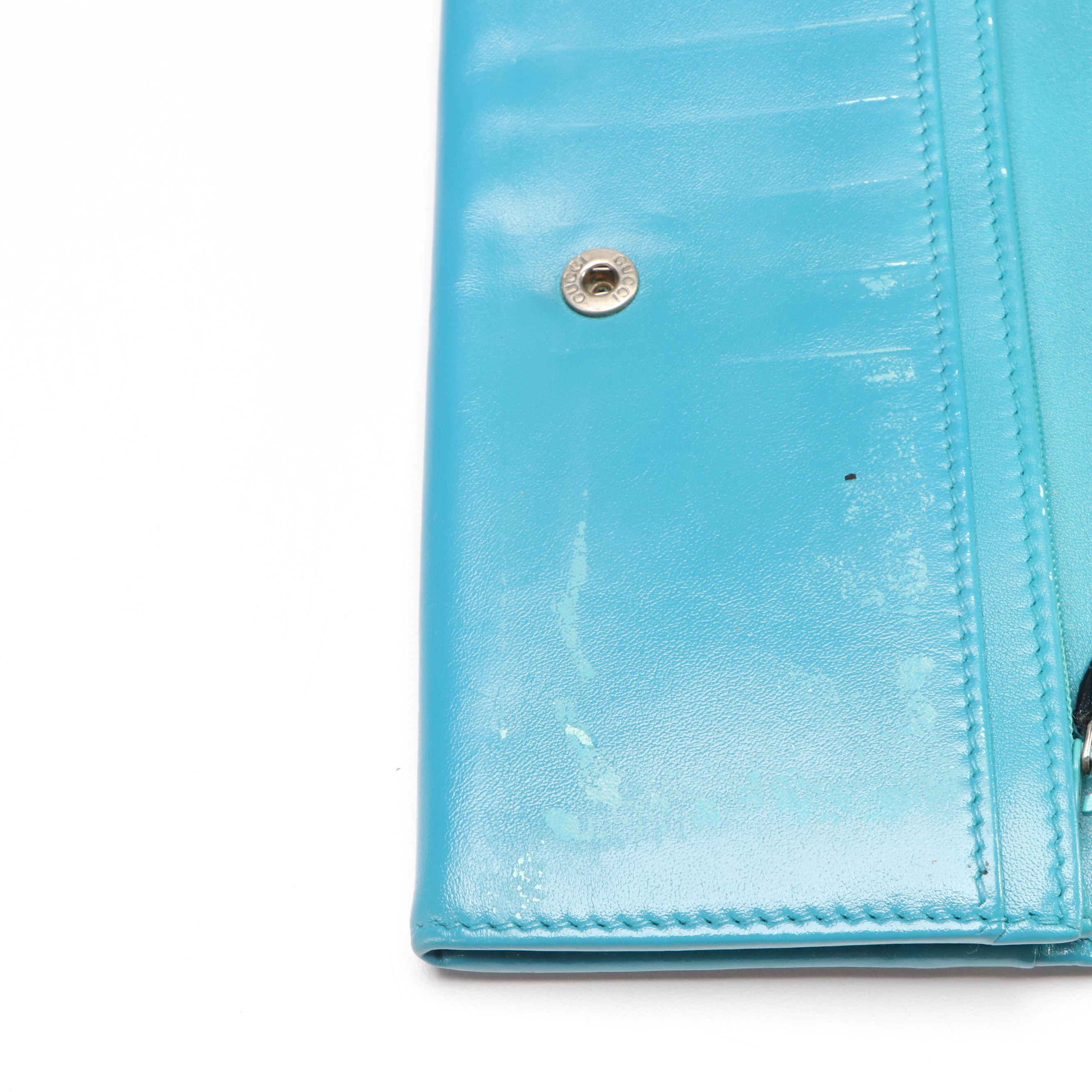 Gucci Full Flap Continental Wallet in Leather with Microguccissima Detail