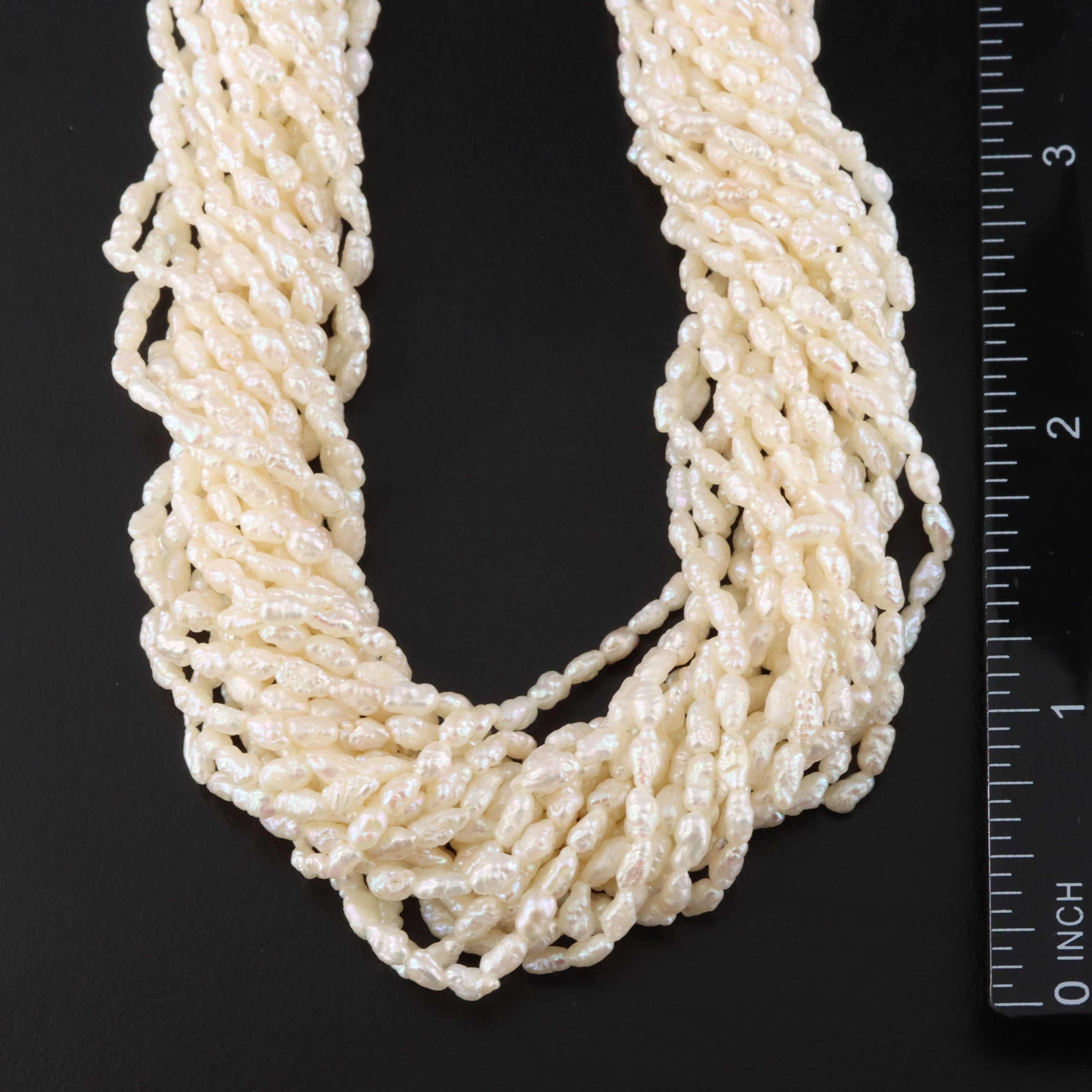 Pearl Necklace and Bracelet Set with Sterling Clasps