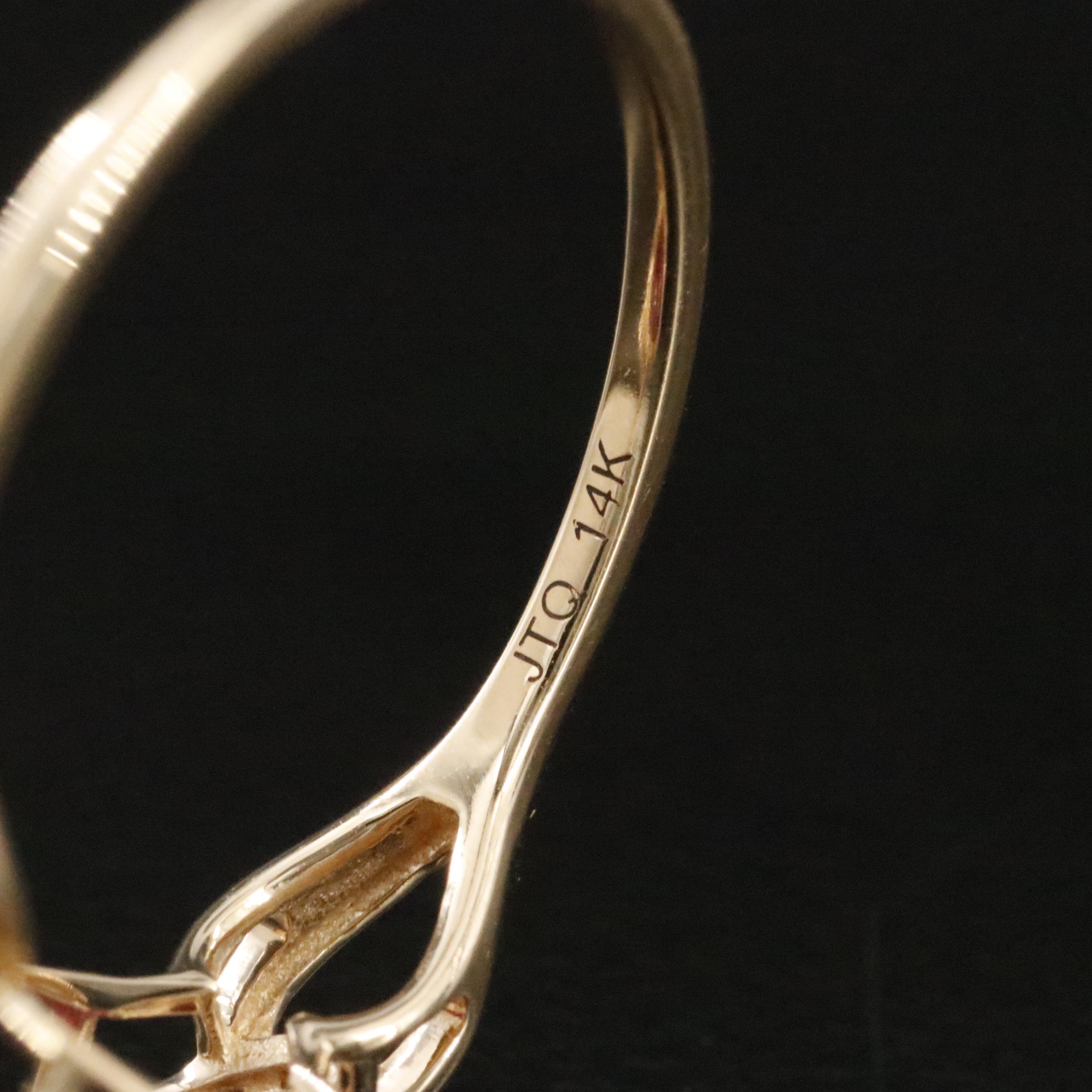 14K 3.44 CT Ruby and Moissanite Ring