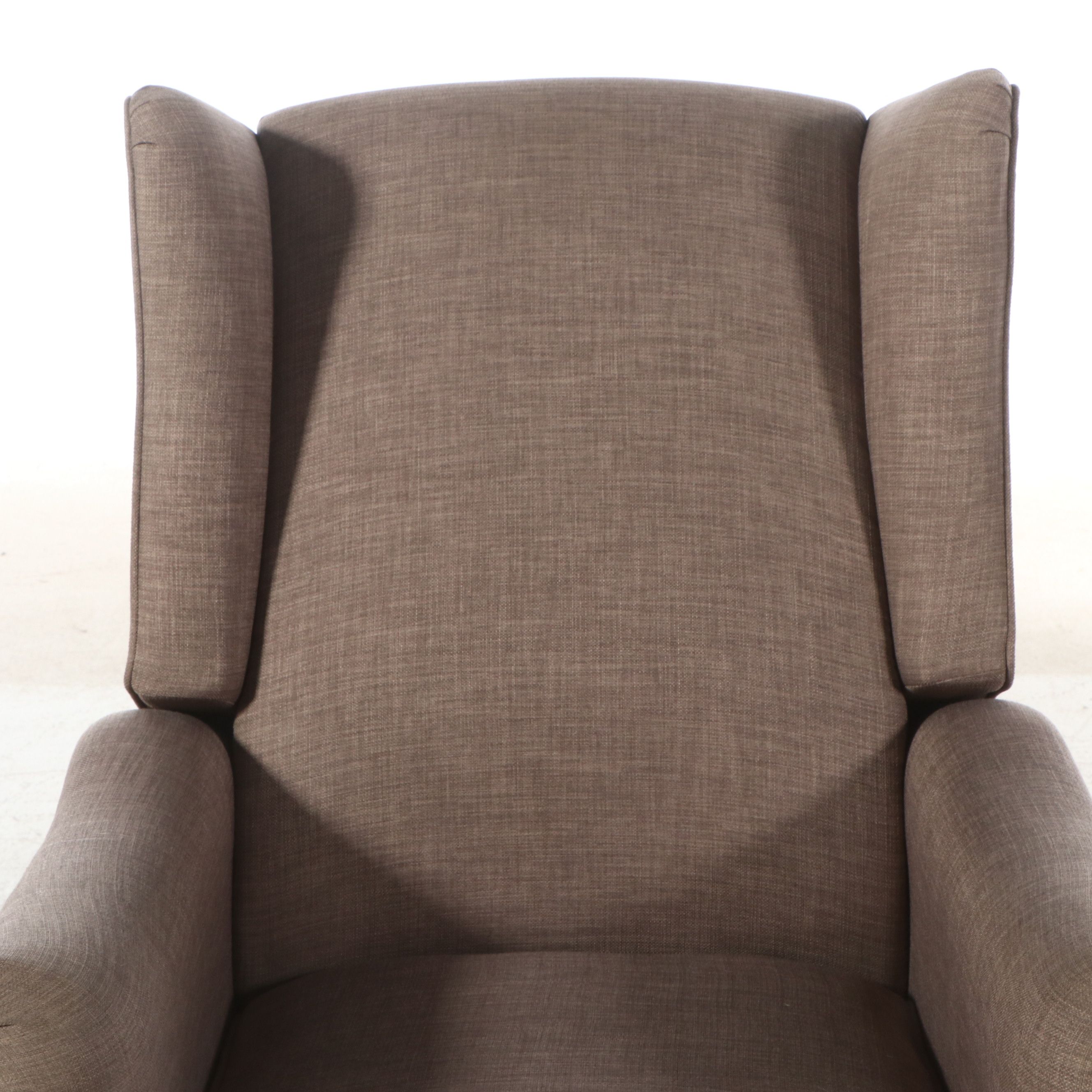 Contemporary Upholstered Wingback Recliner