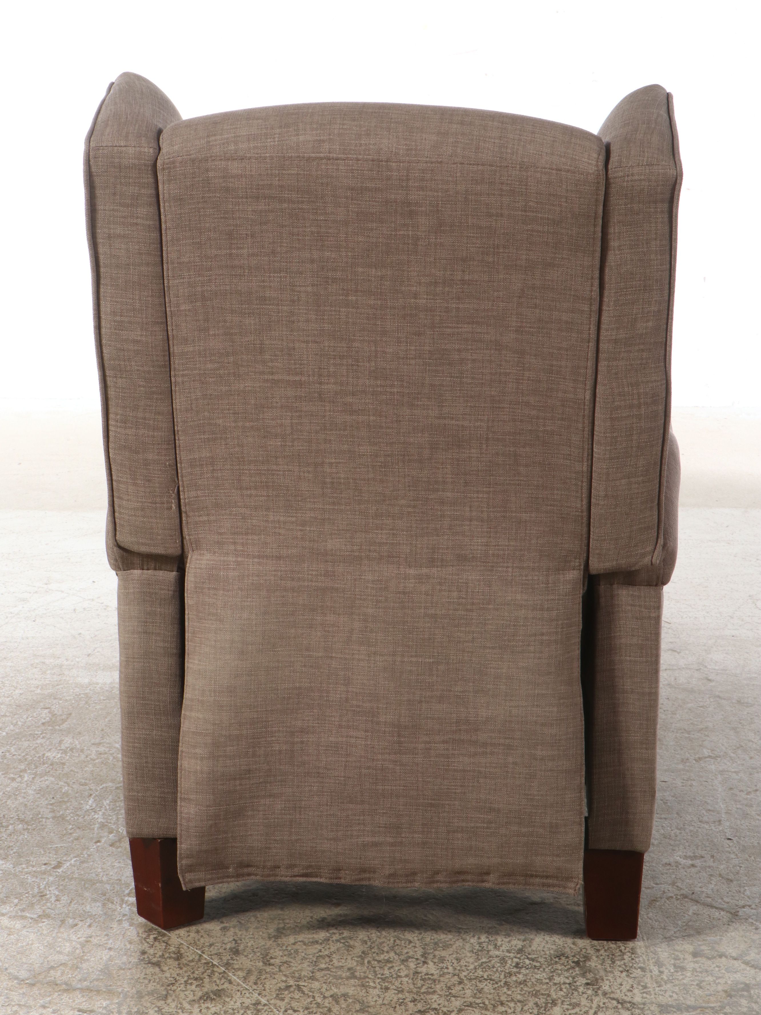 Contemporary Upholstered Wingback Recliner