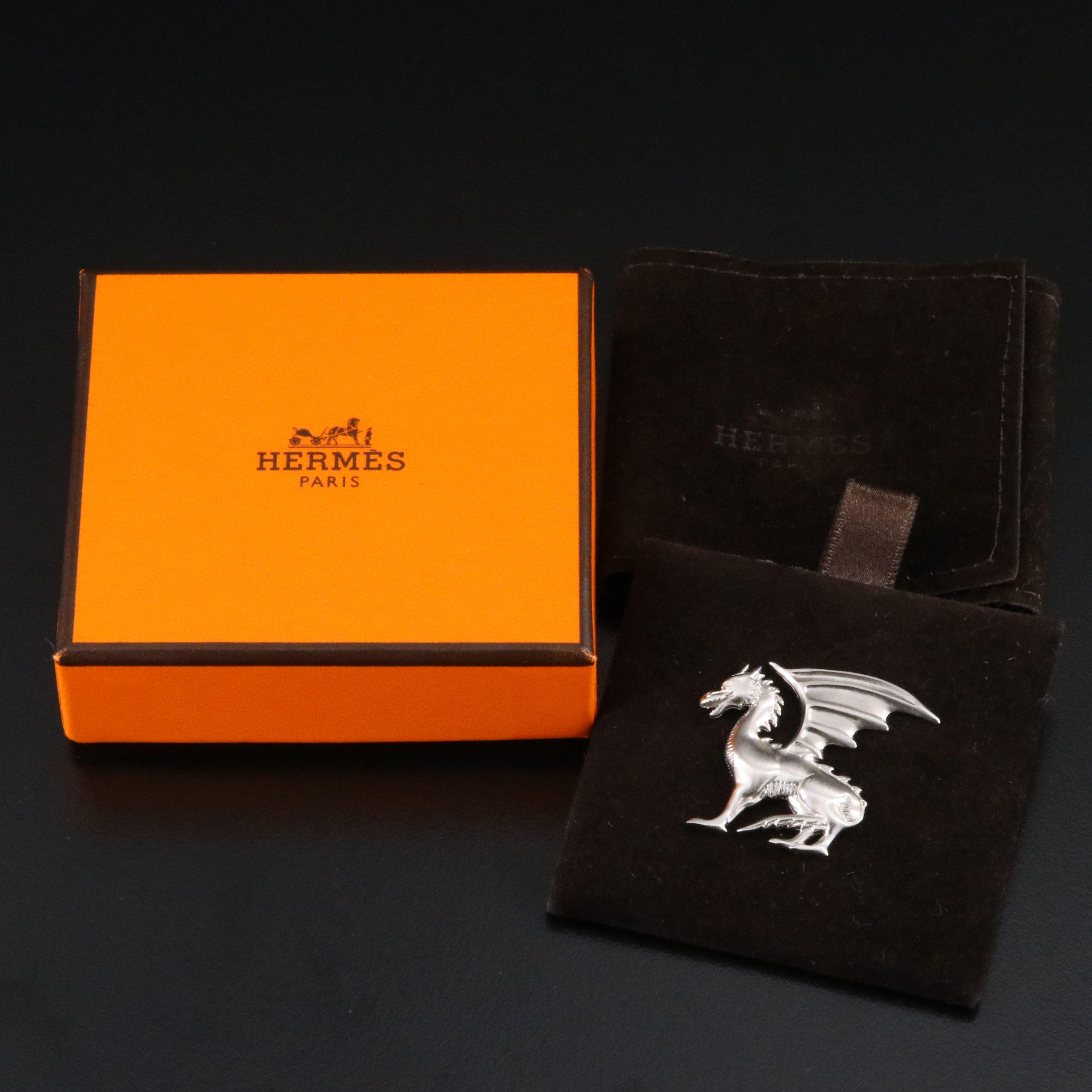 Hermès Talisman Dragon Pin
