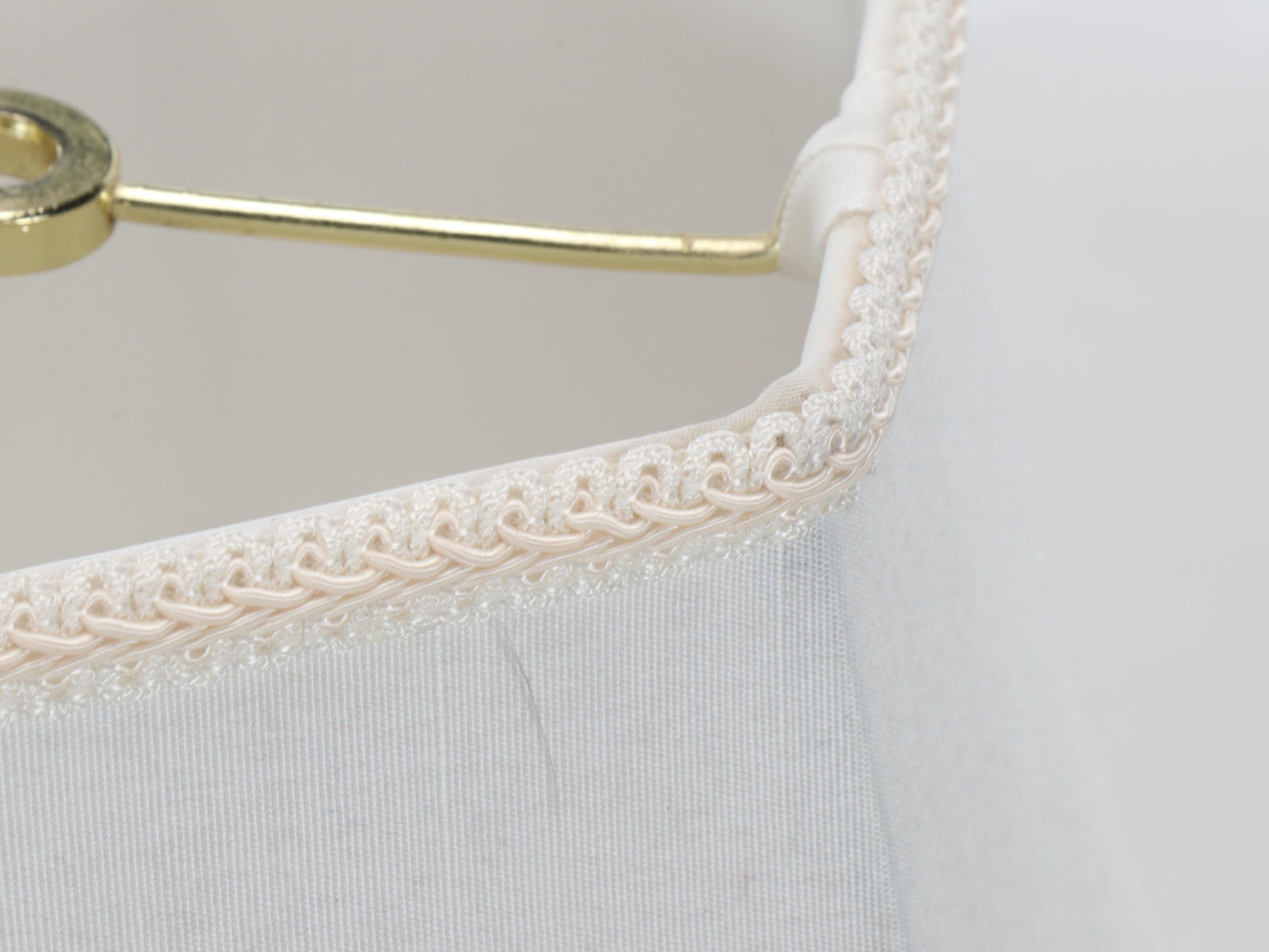 Chinese Floral Blue and White Porcelain Ginger Jar Table Lamp with Bell Shade