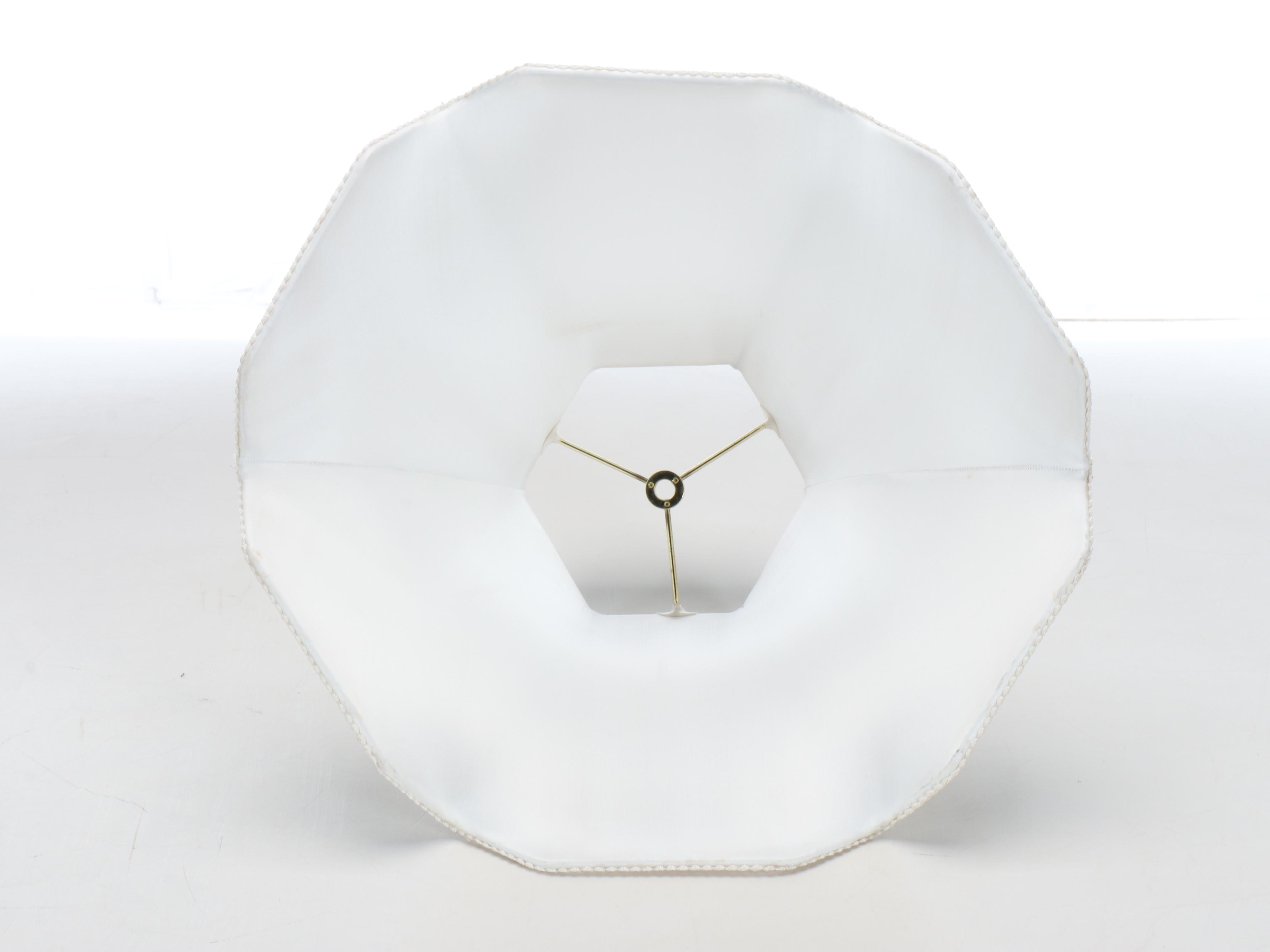 Chinese Floral Blue and White Porcelain Ginger Jar Table Lamp with Bell Shade