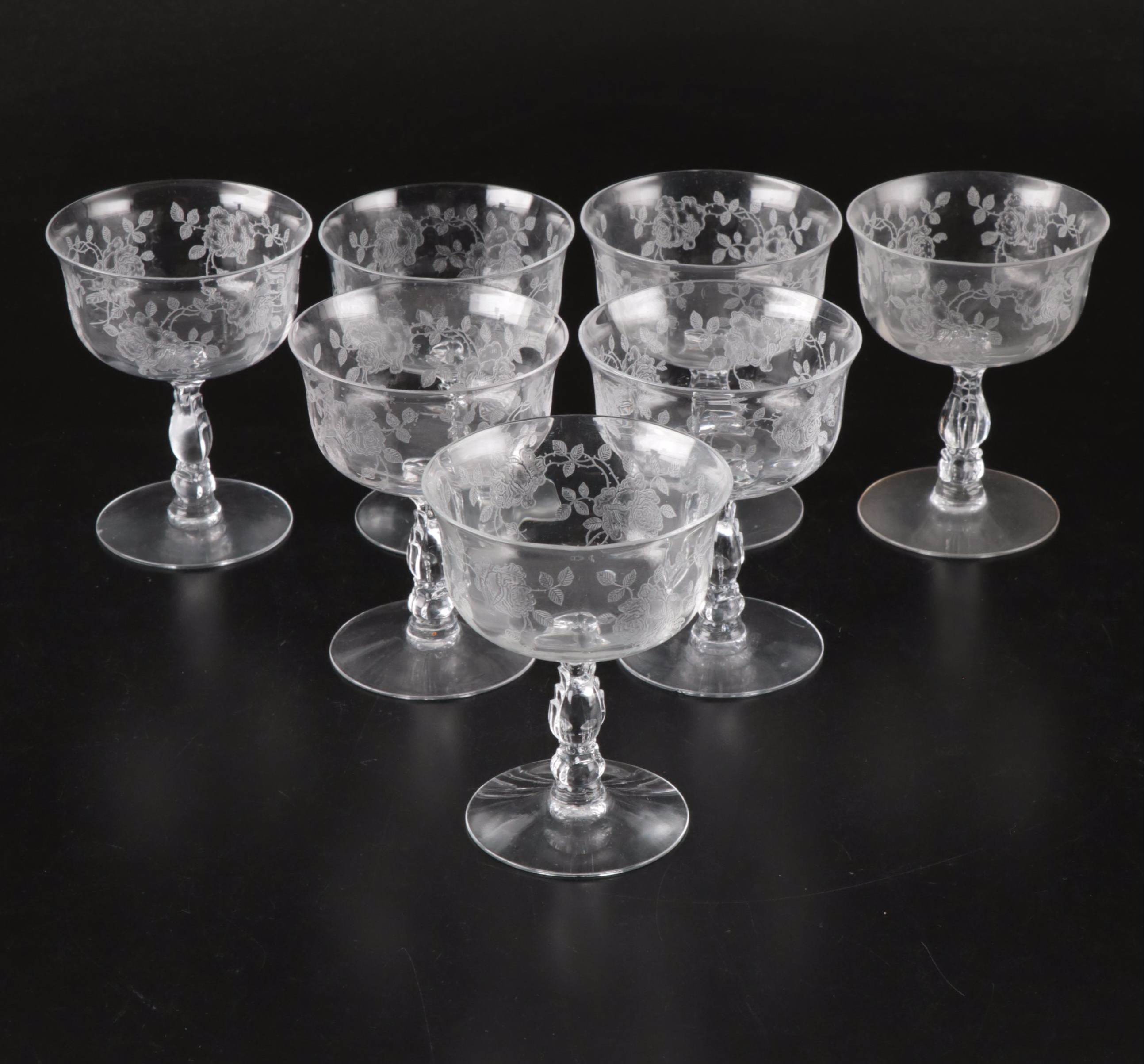Fostoria "Willowmere" Glass Dinnerware