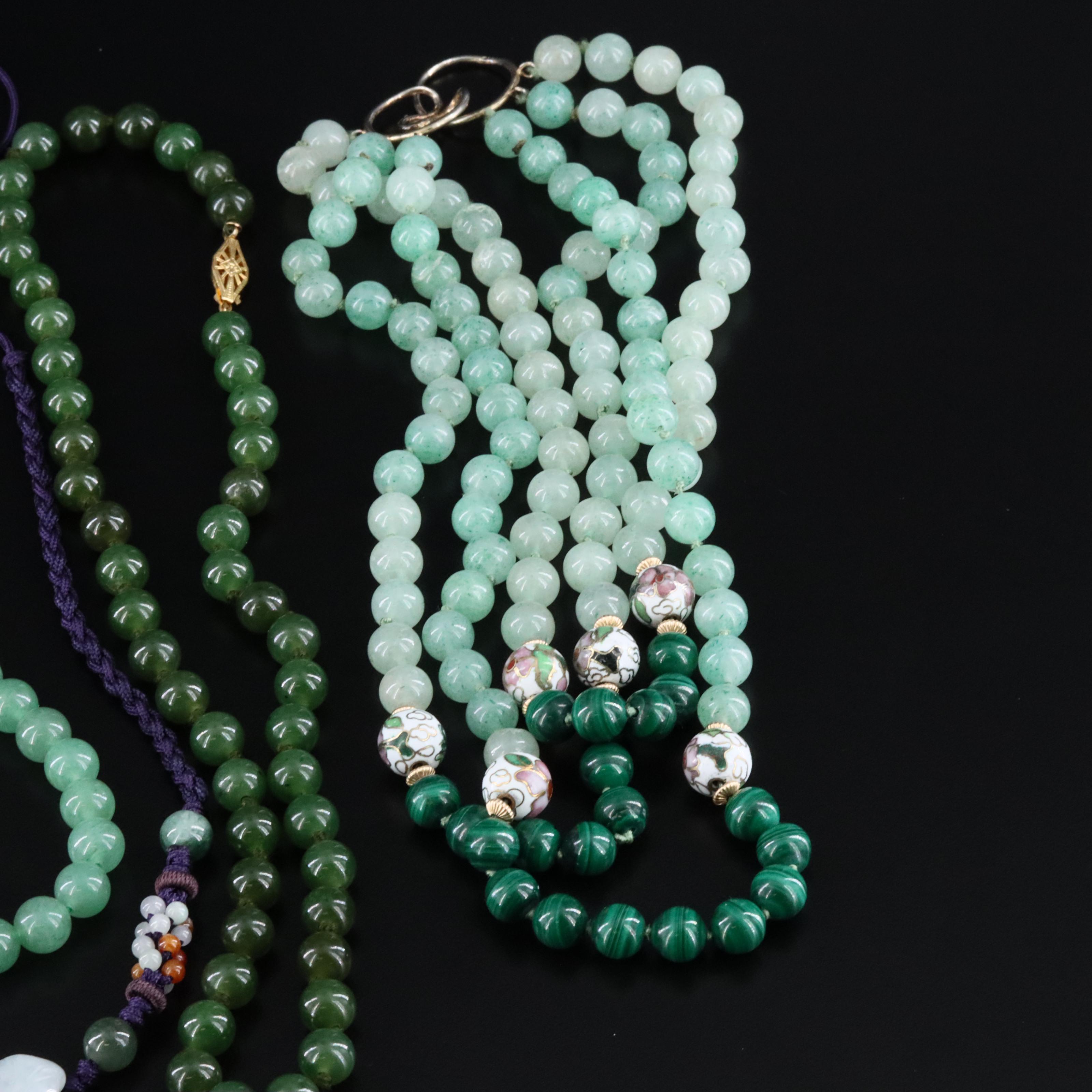 Jadeite, Aventurine and Malachite Featured in Jewelry Collection