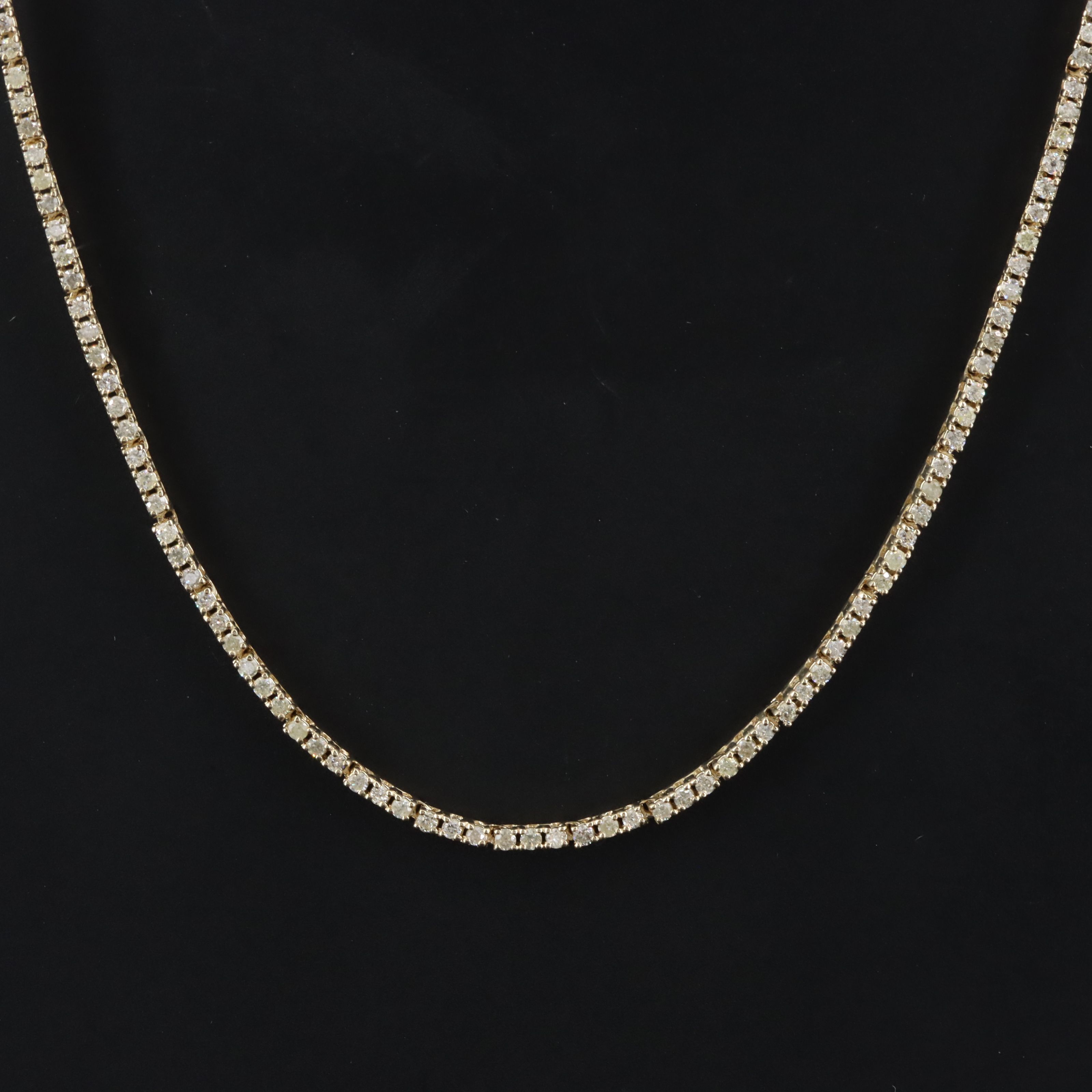14K 2.37 CTW Diamond Line Necklace